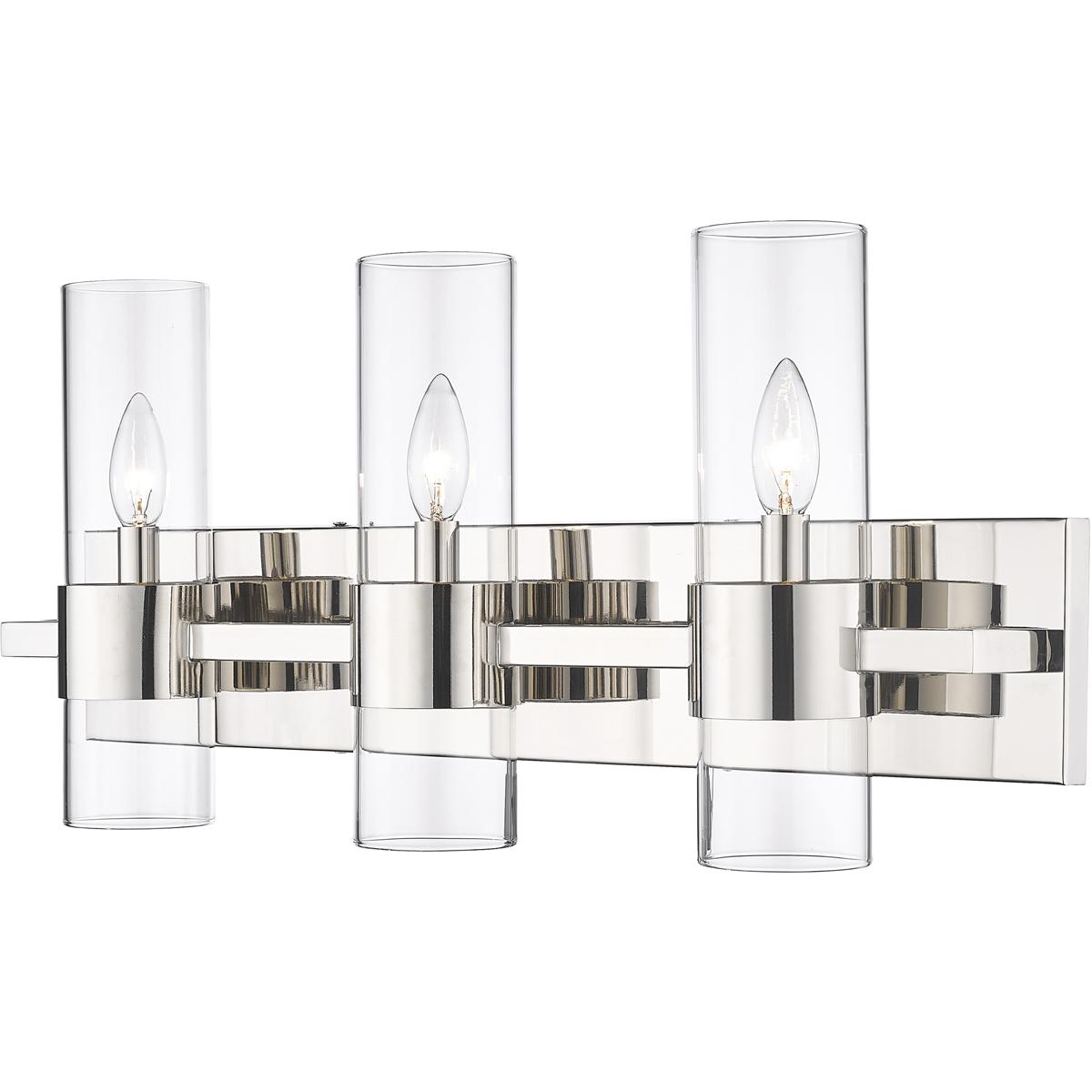 Z-Lite 343-3V-PN Lawson 3 Light 25 inch Polished Nickel Vanity Wall Light