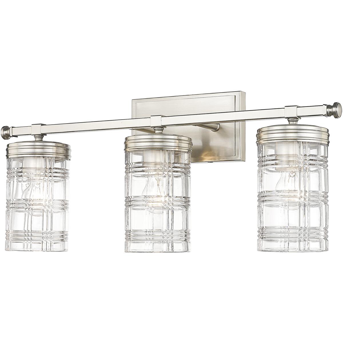 Z-Lite 344-3V-BN Archer 3 Light 25 inch Brushed Nickel Vanity Wall Light