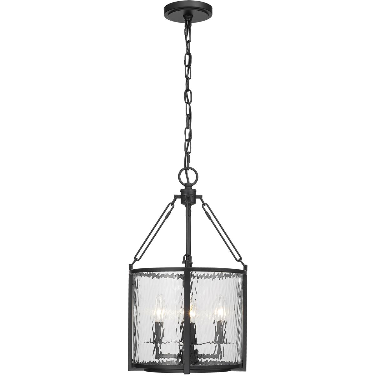 Z-Lite 346P12-MB Barrington 4 Light 12 inch Matte Black Pendant Ceiling Light