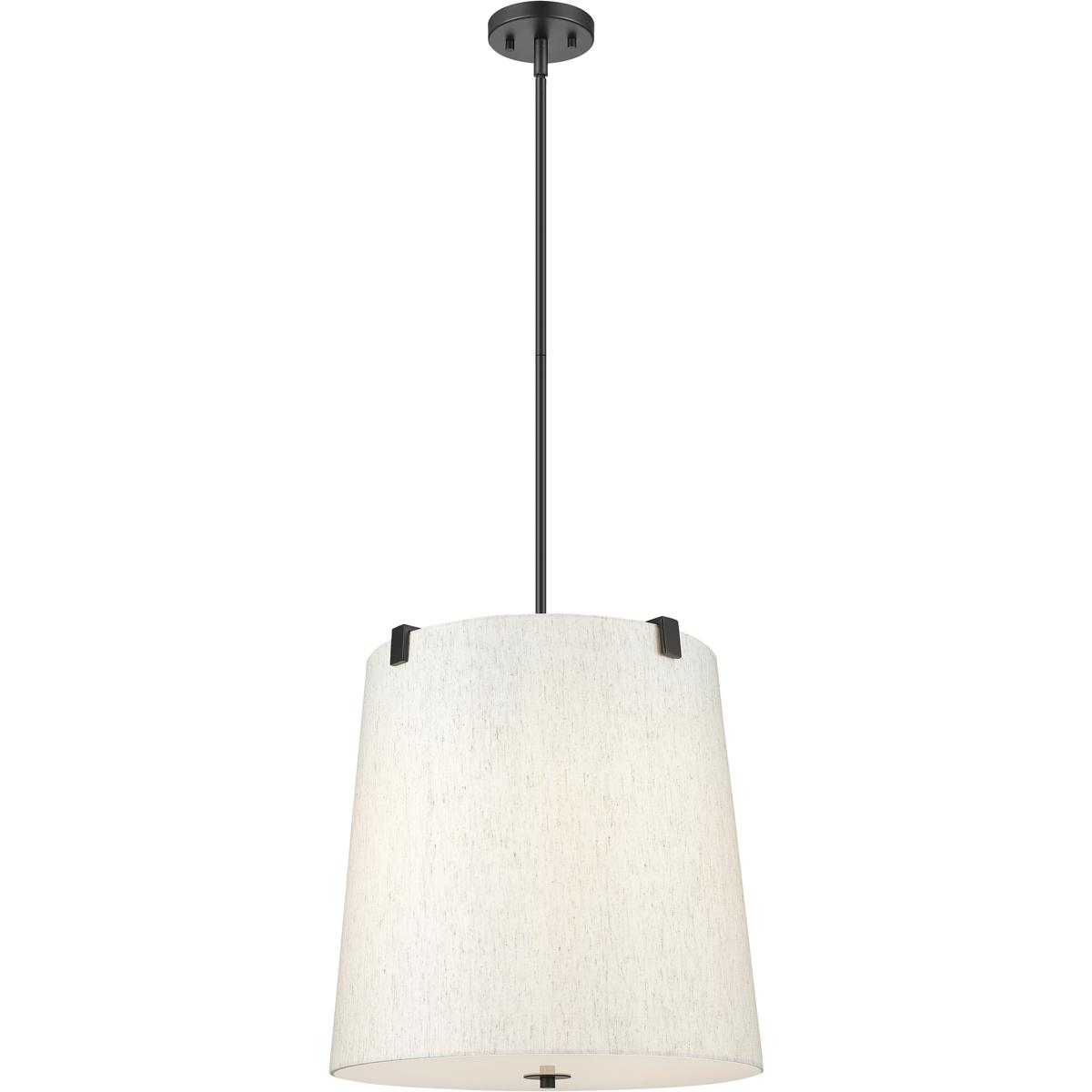 Z-Lite 3502P18-MB Weston 5 Light 18 inch Matte Black Pendant Ceiling Light