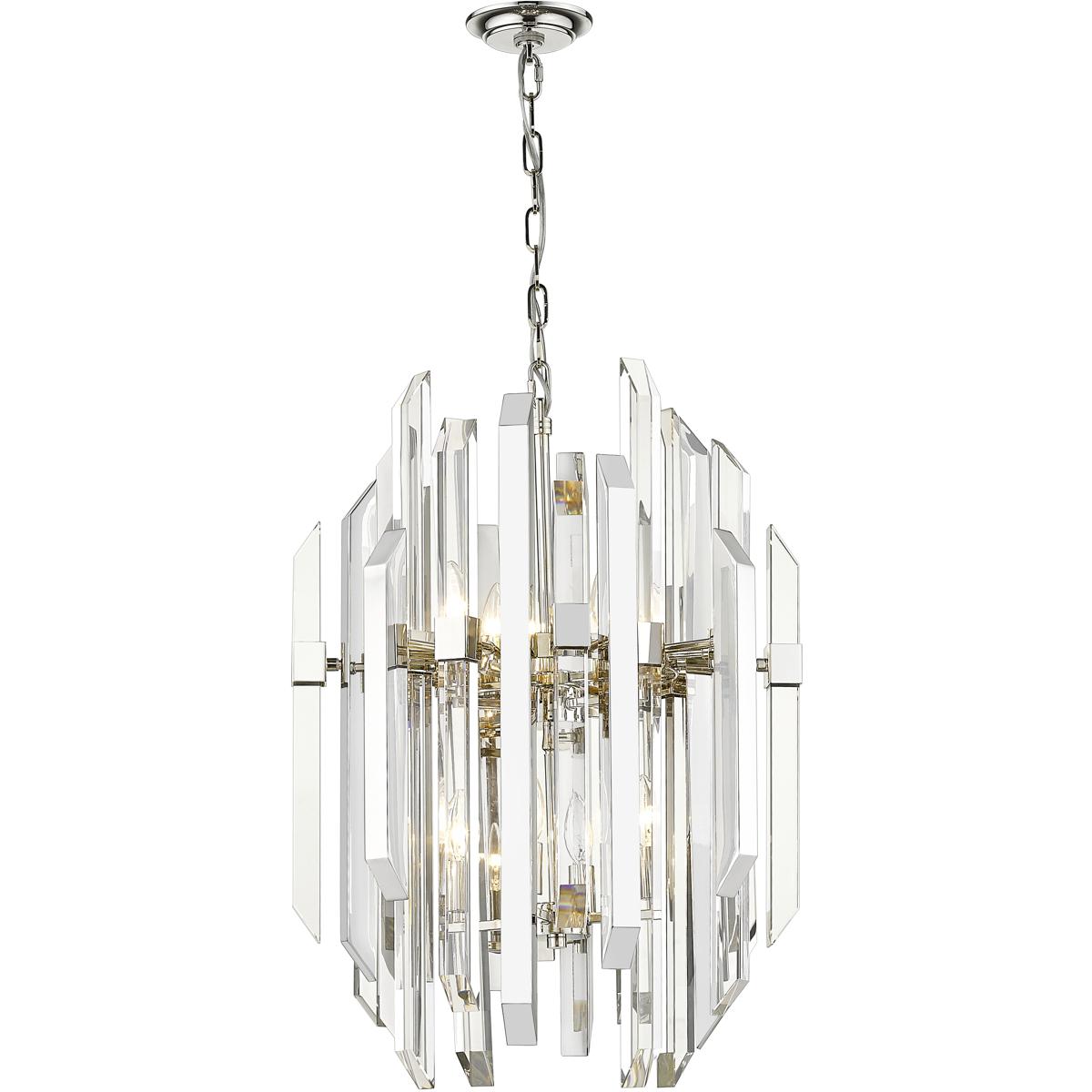 Z-Lite 4006-8PN Bova 9 Light 20 inch Polished Nickel Chandelier Ceiling Light