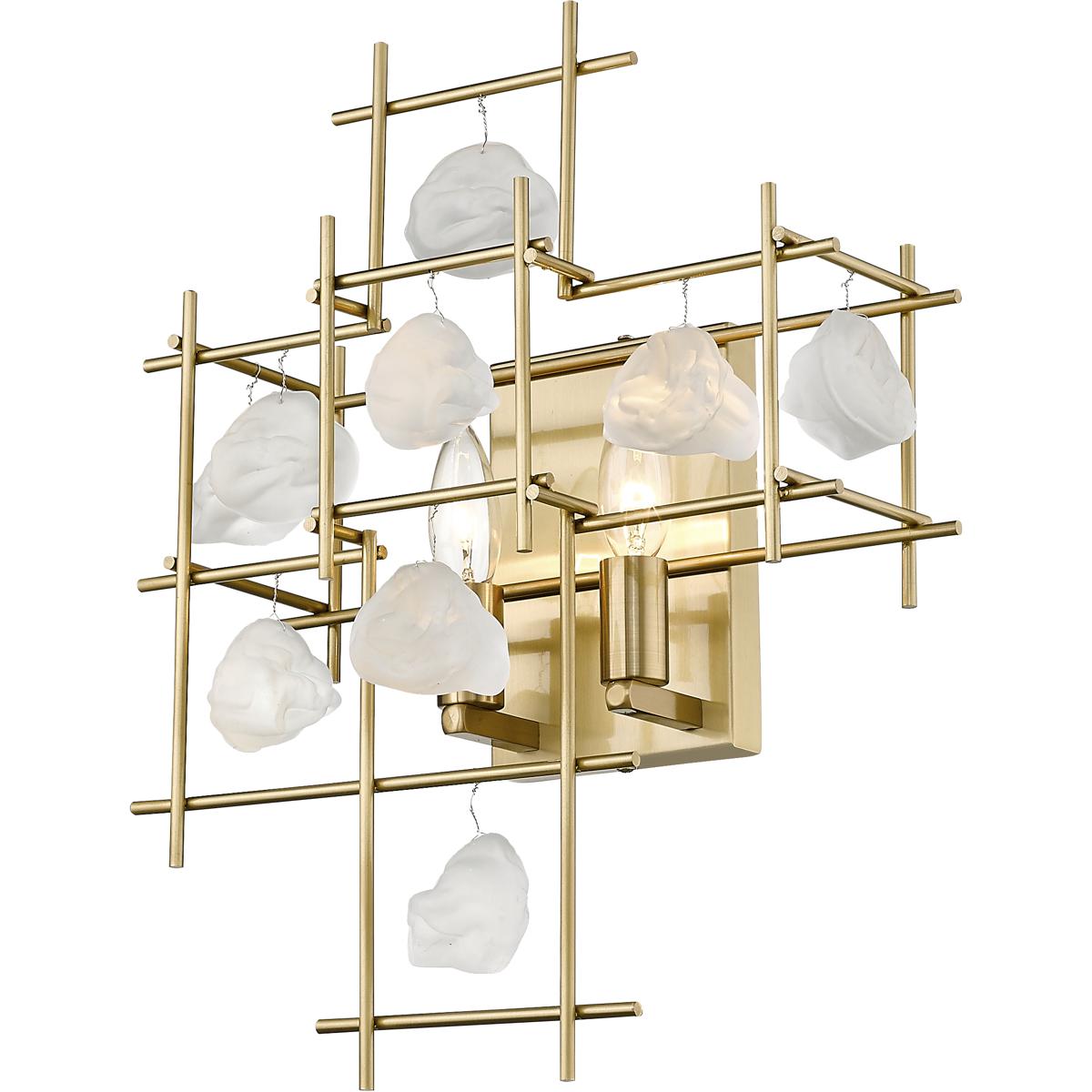 Z-Lite 4007S-AGBR Garroway 2 Light 13.5 inch Aged Brass Wall Sconce Wall Light