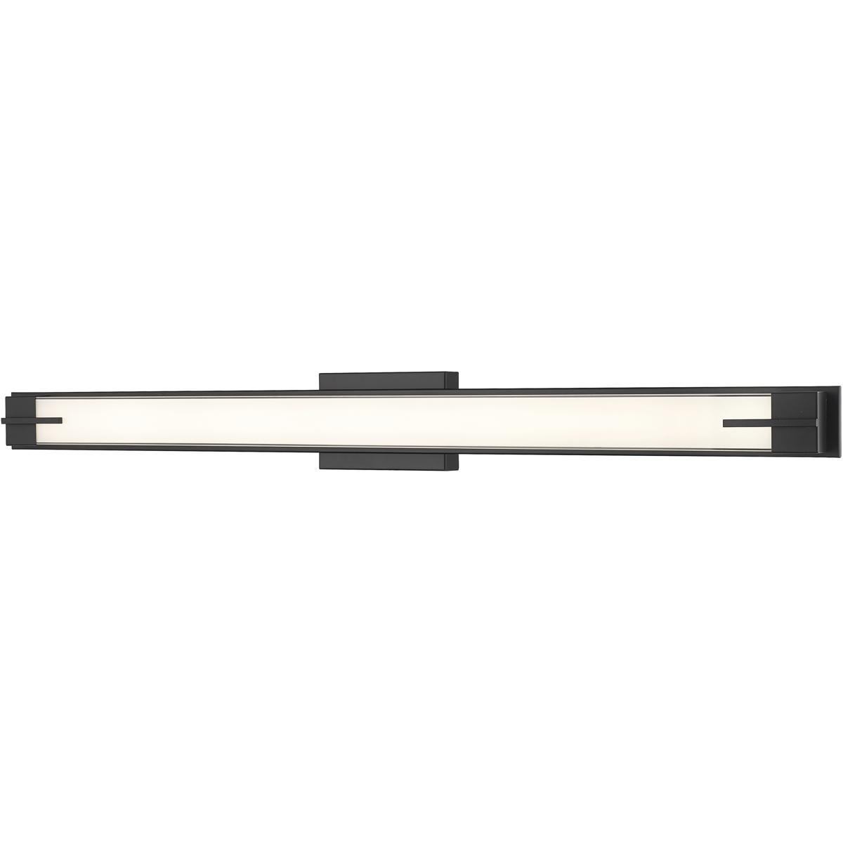 Z-Lite 4100-43W-MB-LED Chase LED 43 inch Matte Black Bath Vanity Light Wall Light