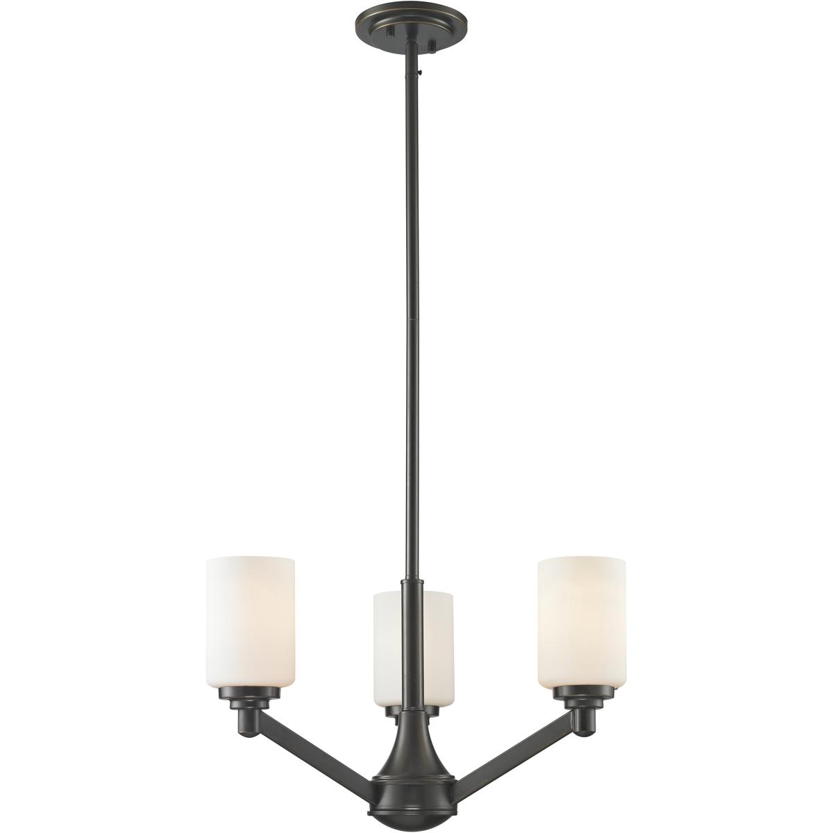 Z-Lite 411-3 Montego 3 Light 20.63 inch Coppery Bronze Chandelier Ceiling Light