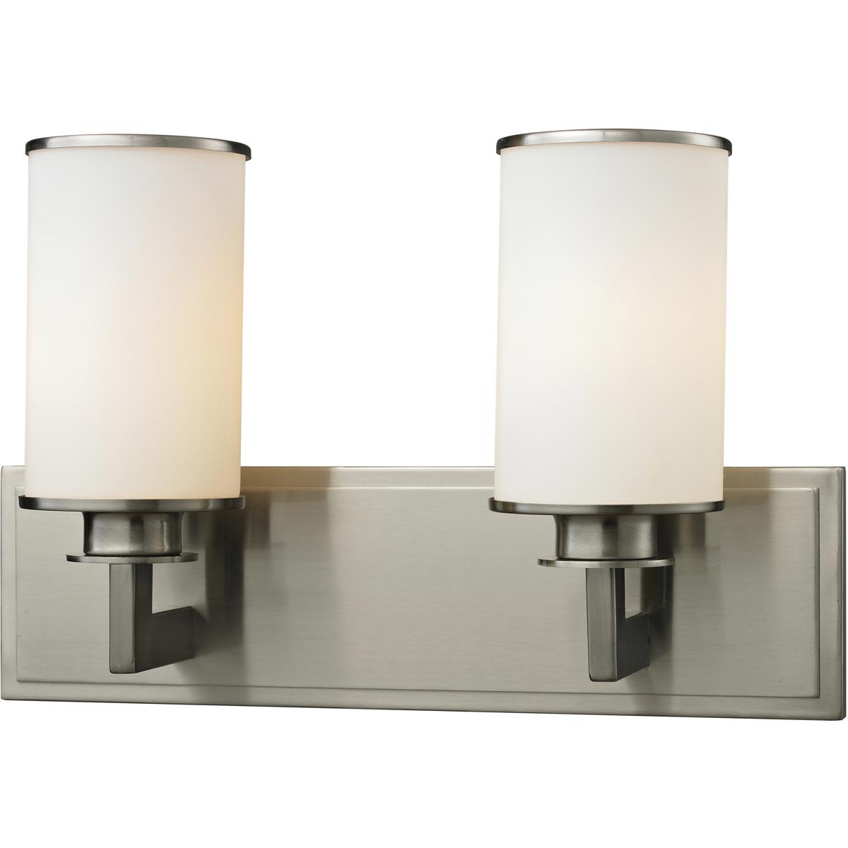 Z-Lite 412-2V Savannah 2 Light 16.13 inch Brushed Nickel Vanity Wall Light