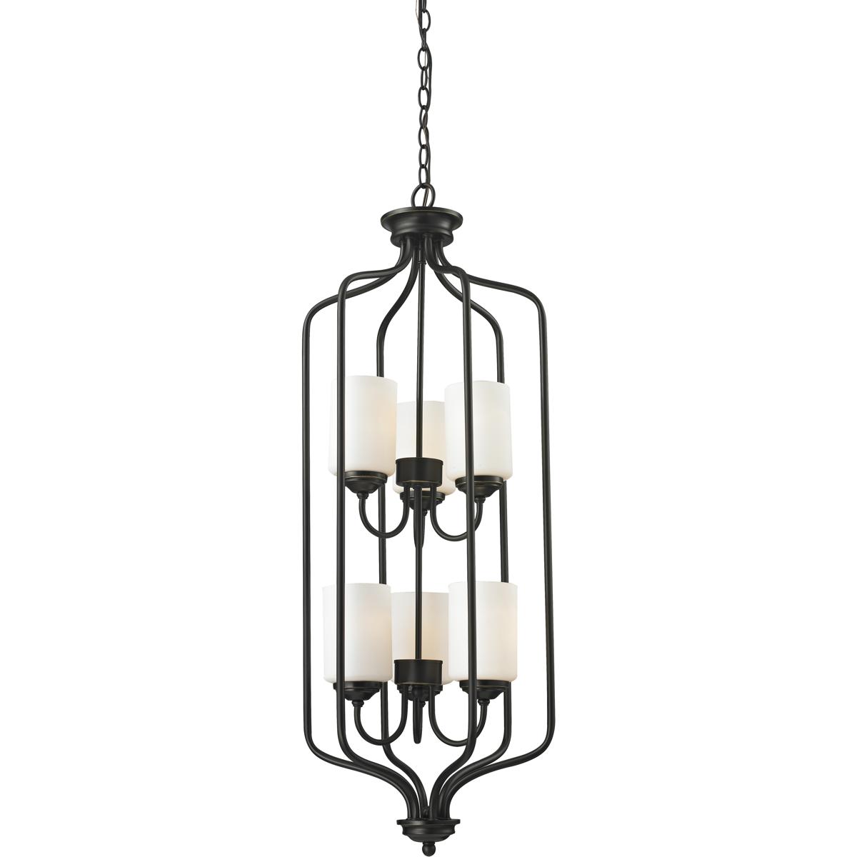 Z-Lite 414-40 Cardinal 6 Light 15 inch Olde Bronze Chandelier Ceiling Light