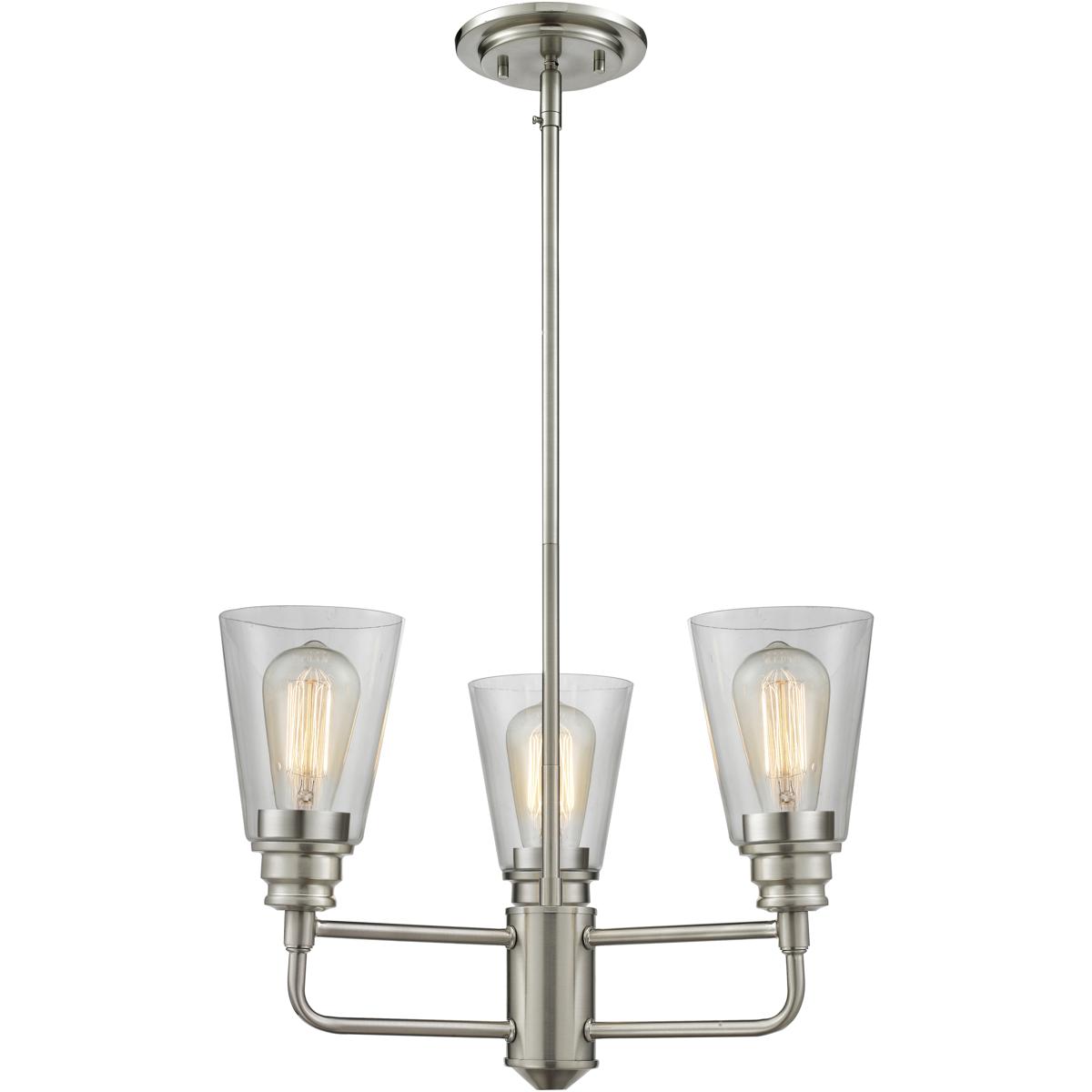 Z-Lite 428-3-BN Annora 3 Light 19 inch Brushed Nickel Chandelier Ceiling Light