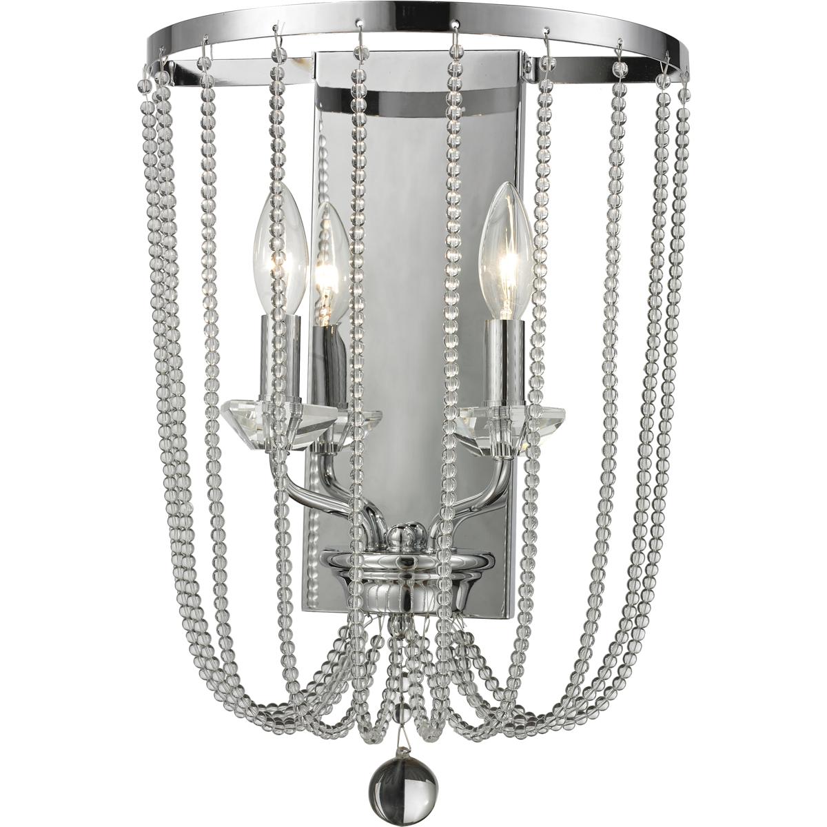 Z-Lite 429-2W-CH Serenade 2 Light 12 inch Chrome Wall Sconce Wall Light