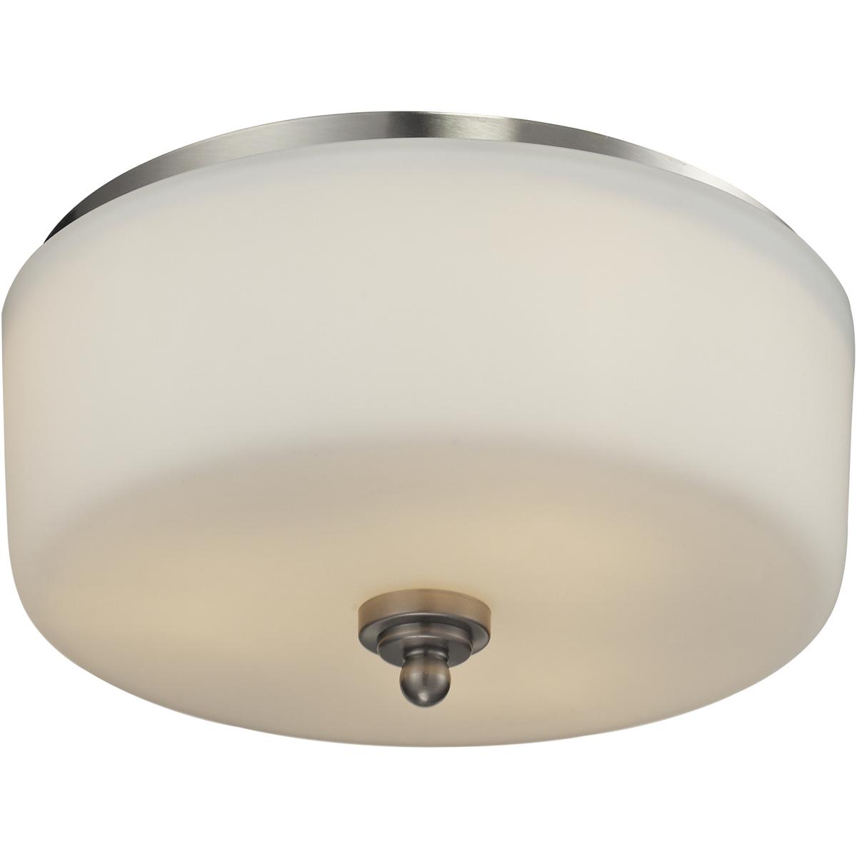 Z-Lite 434-F3-BN Cardinal 3 Light 13 inch Brushed Nickel Flush Mount Ceiling Light