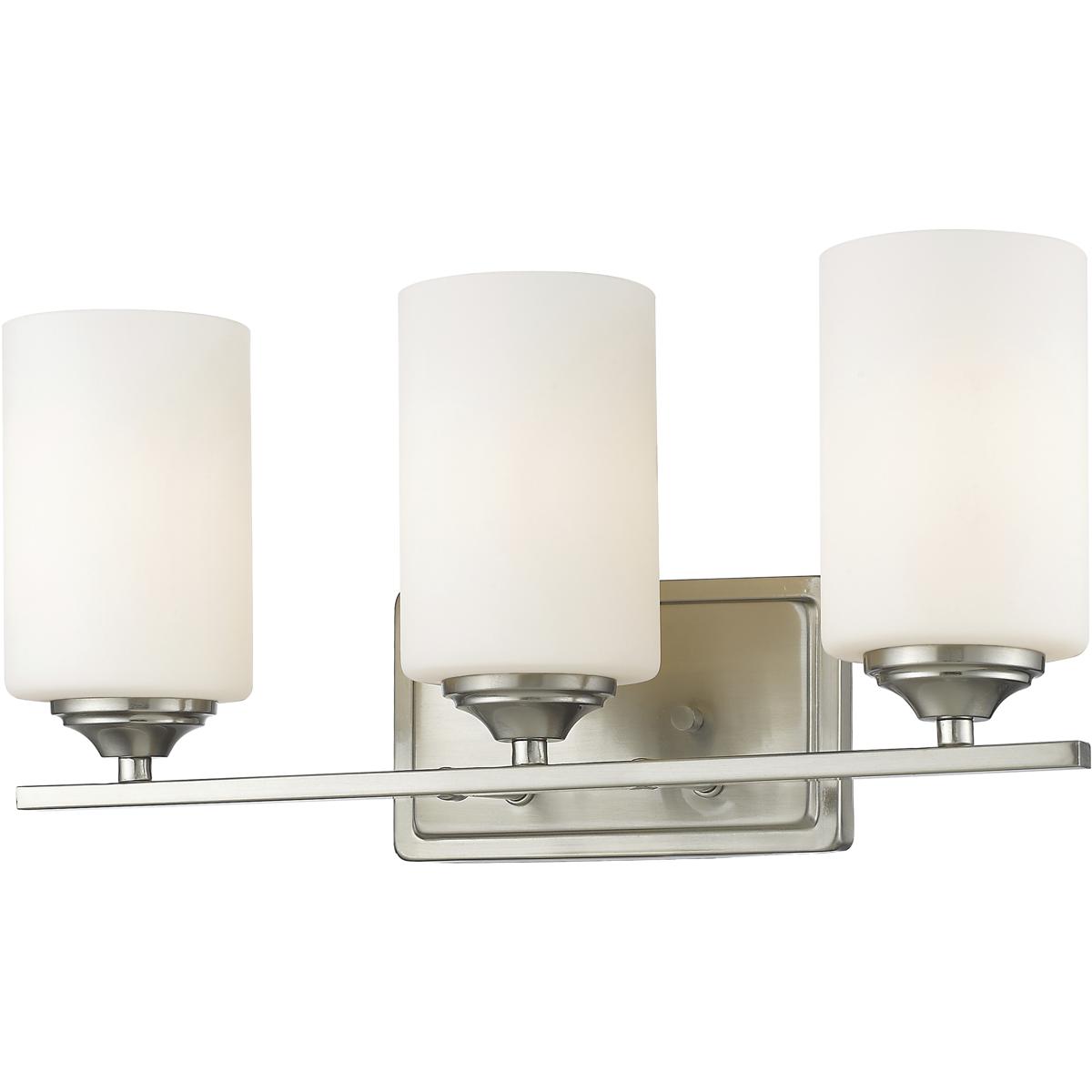 Z-Lite 435-3V-BN Bordeaux 3 Light 17.38 inch Brushed Nickel Vanity Wall Light
