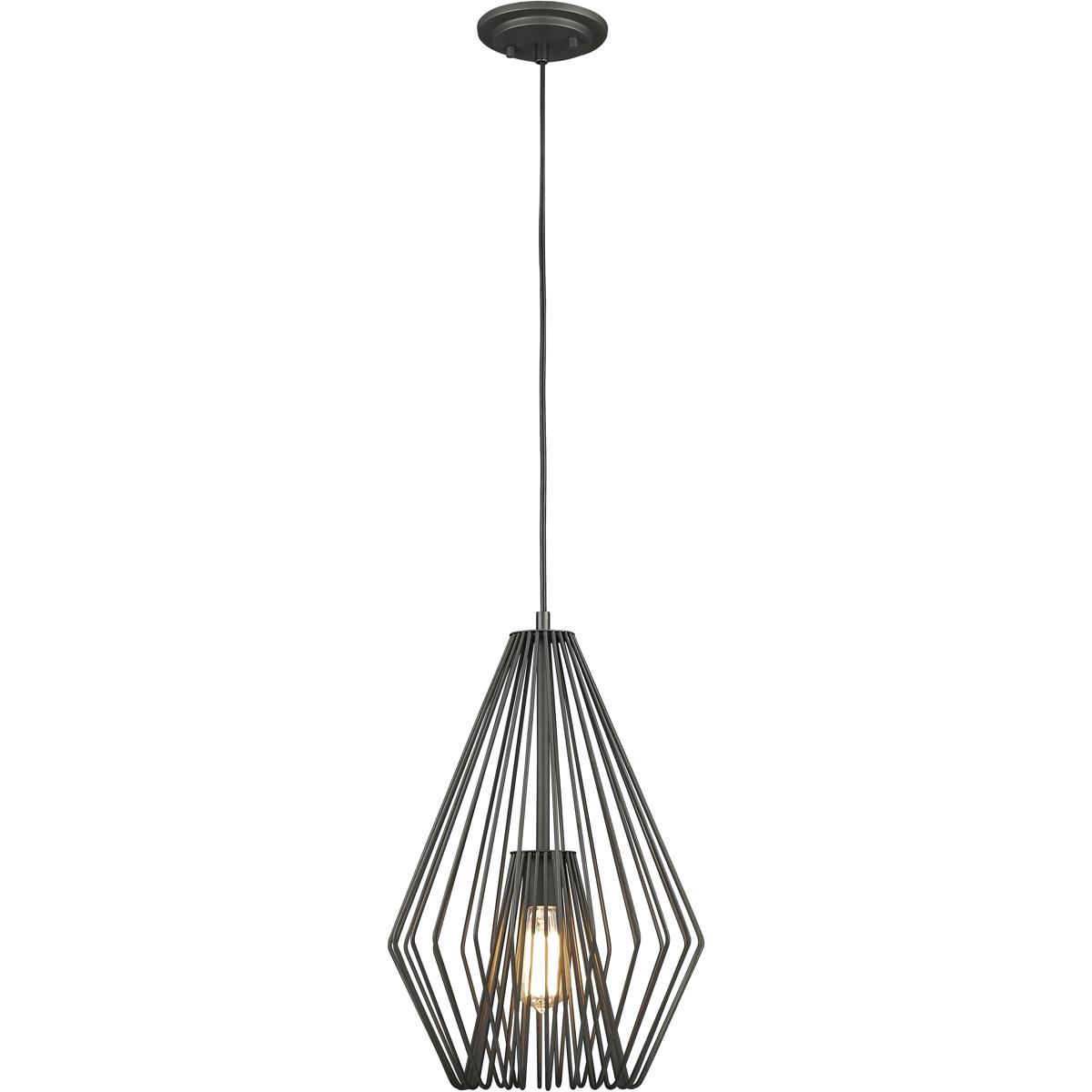 Z-Lite 442MP12-BRZ Quintus 1 Light 12.25 inch Bronze Pendant Ceiling Light