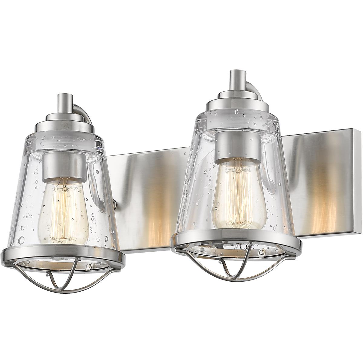 Z-Lite 444-2V-BN Mariner 2 Light 16 inch Brushed Nickel Vanity Wall Light