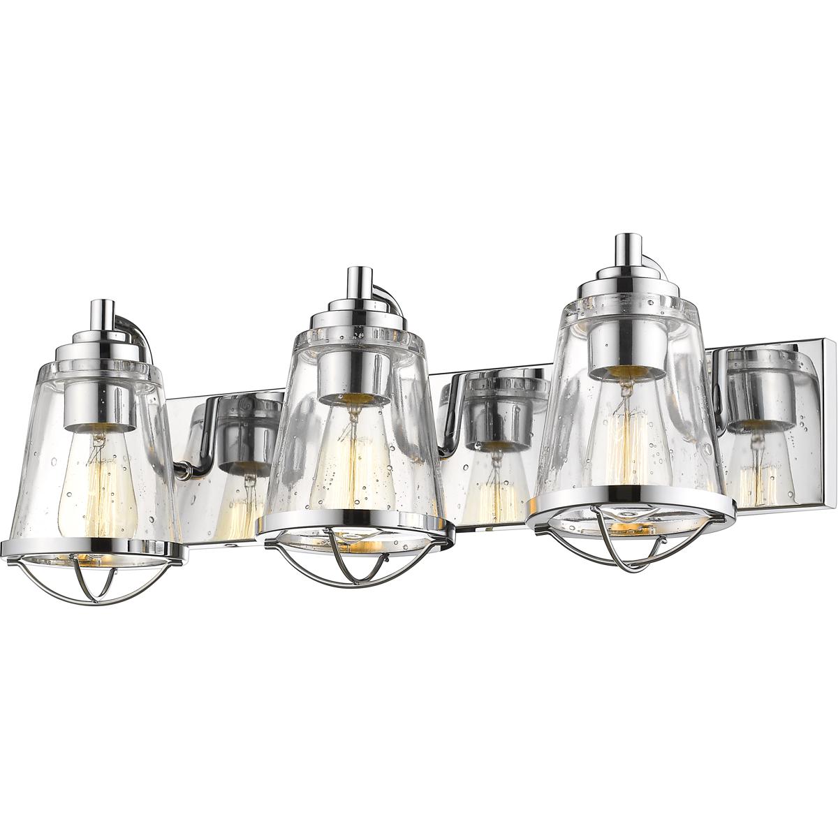 Z-Lite 444-3V-CH Mariner 3 Light 24 inch Chrome Vanity Wall Light
