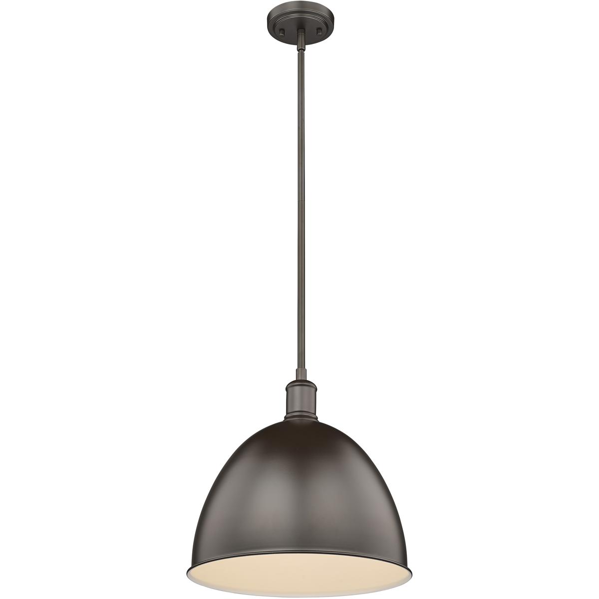 Z-Lite 4500P12-BRZ Sawyer 1 Light 12.5 inch Bronze Pendant Ceiling Light