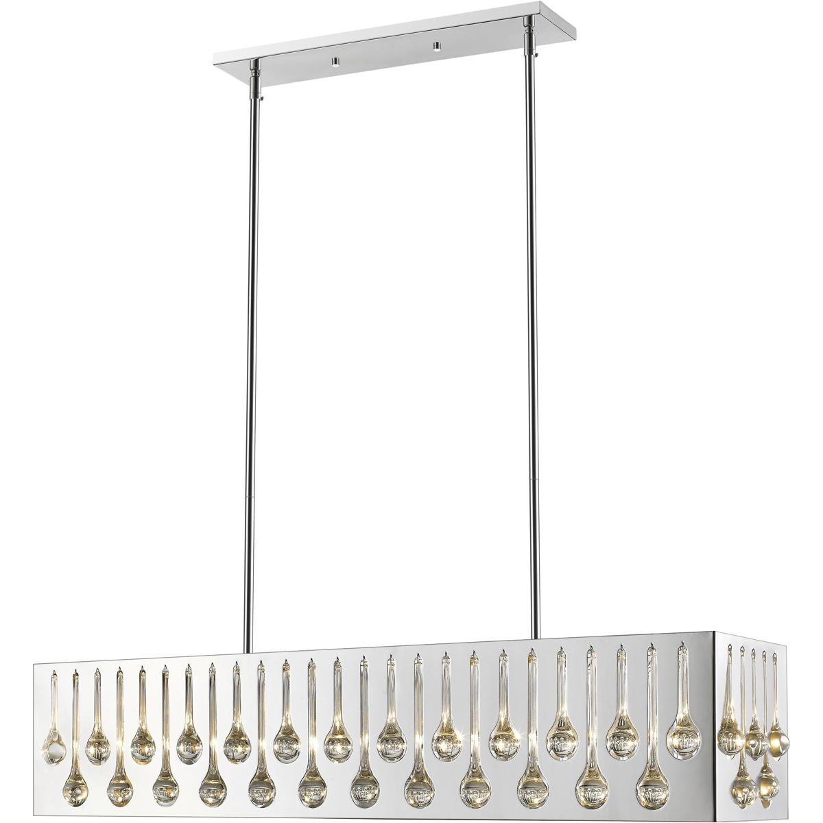 Z-Lite 453-43CH Oberon 7 Light 43 inch Chrome Linear Chandelier Ceiling Light