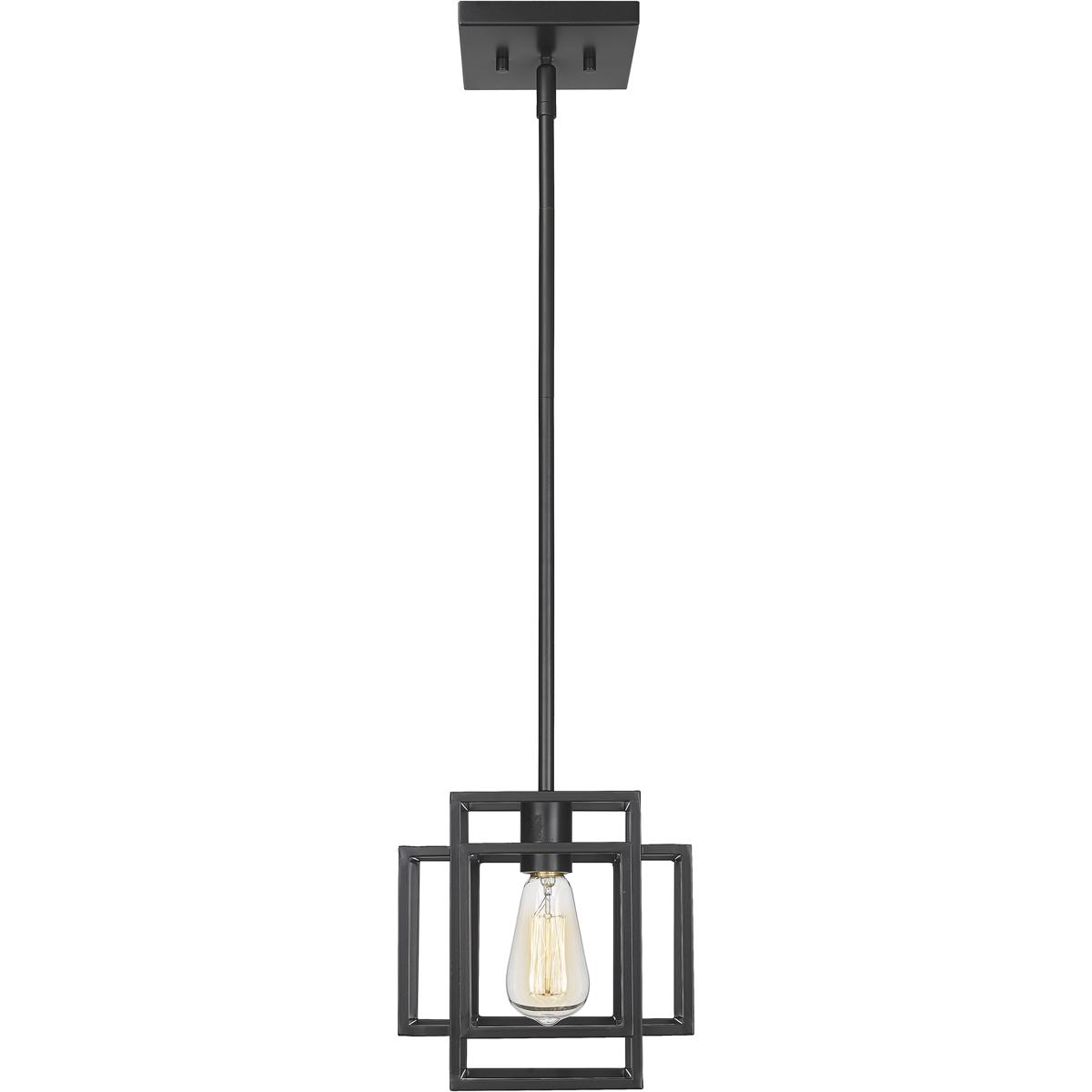 Z-Lite 454MP-MB Titania 1 Light 8.5 inch Matte Black Pendant Ceiling Light