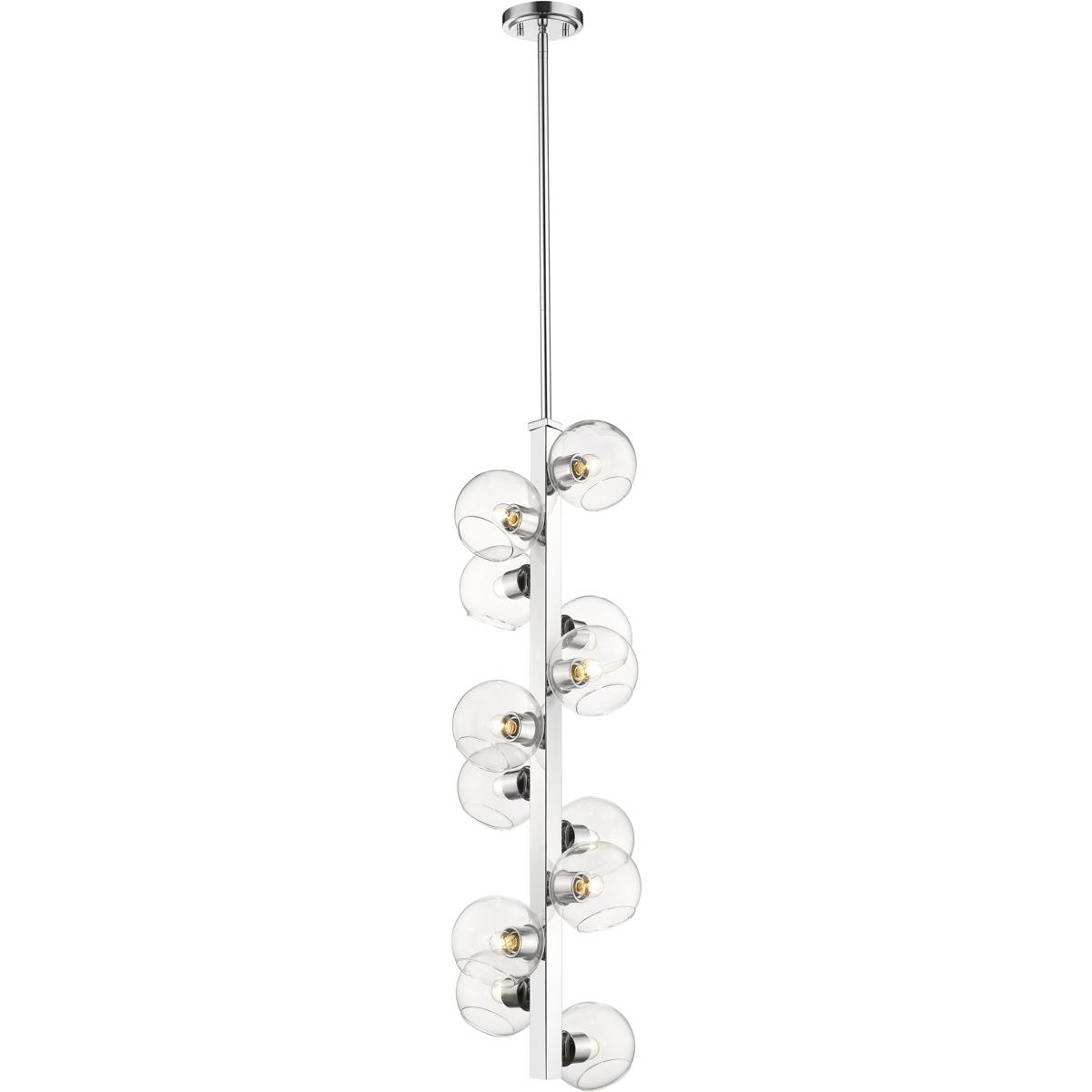 Z-Lite 455-12CH Marquee 12 Light 14 inch Chrome Chandelier Ceiling Light