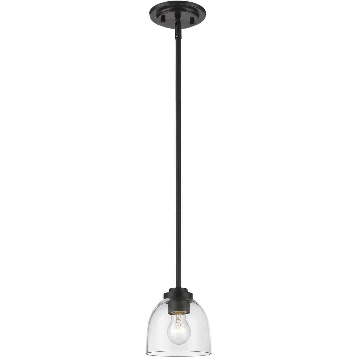 Z-Lite 460MP-BRZ Ashton 1 Light 6 inch Bronze Pendant Ceiling Light in 2.3