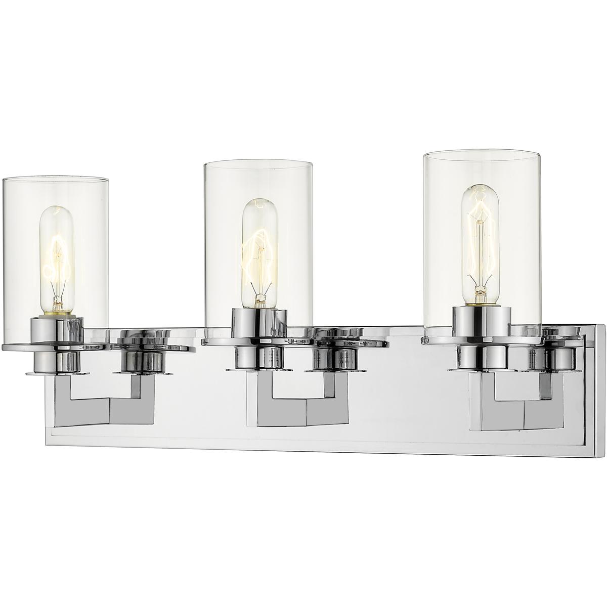 Z-Lite 462-3V-CH Savannah 3 Light 23 inch Chrome Vanity Wall Light