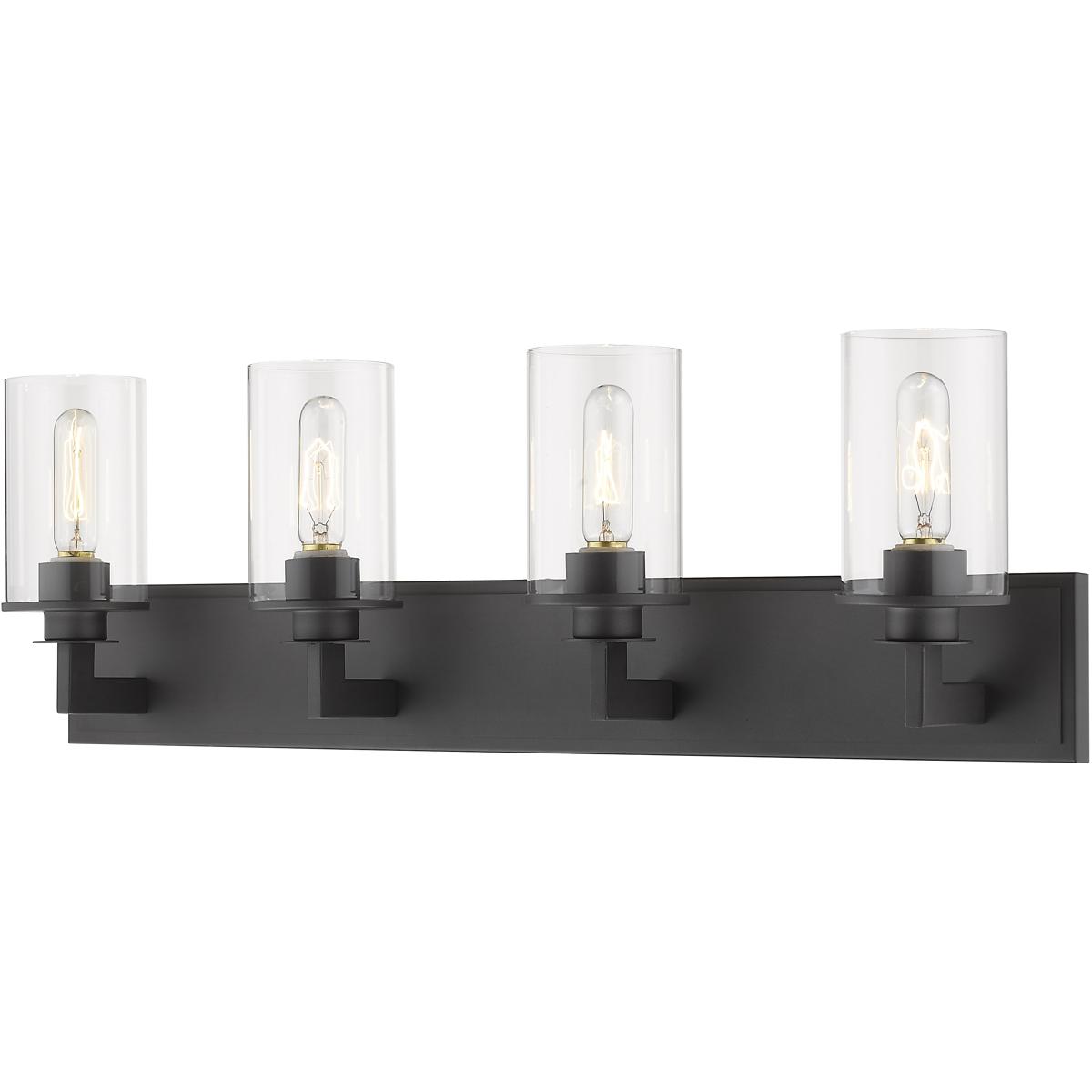 Z-Lite 462-4V-BRZ Savannah 4 Light 31.5 inch Bronze Vanity Wall Light