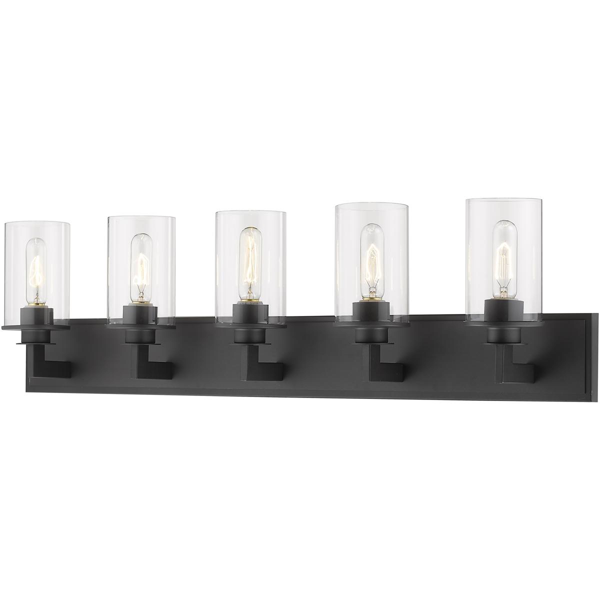 Z-Lite 462-5V-BRZ Savannah 5 Light 38.75 inch Bronze Vanity Wall Light