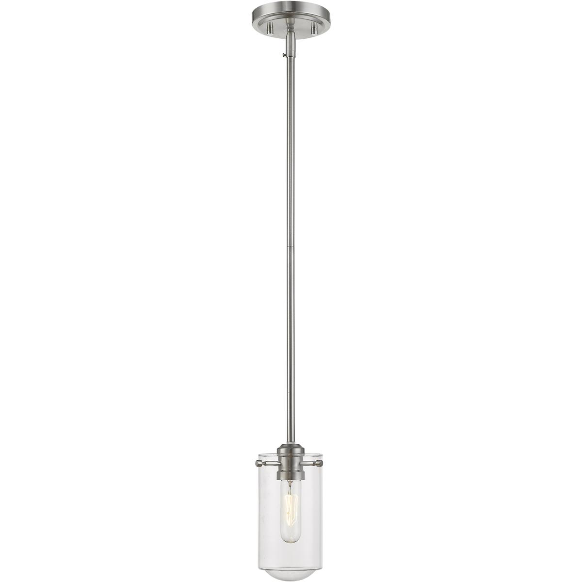 Z-Lite 471MP-BN Delaney 1 Light 4 inch Brushed Nickel Pendant Ceiling Light
