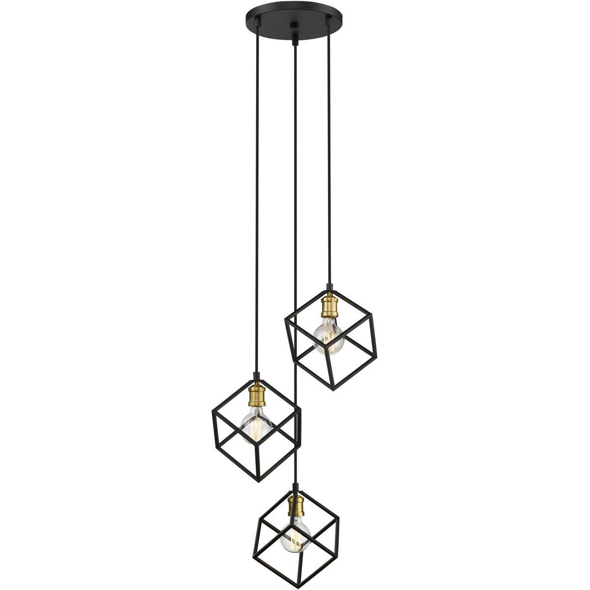 Z-Lite Vertical 18 Inch 3 Light Mini Chandelier Vertical - 478-3BRZ-OBR - Modern Contemporary