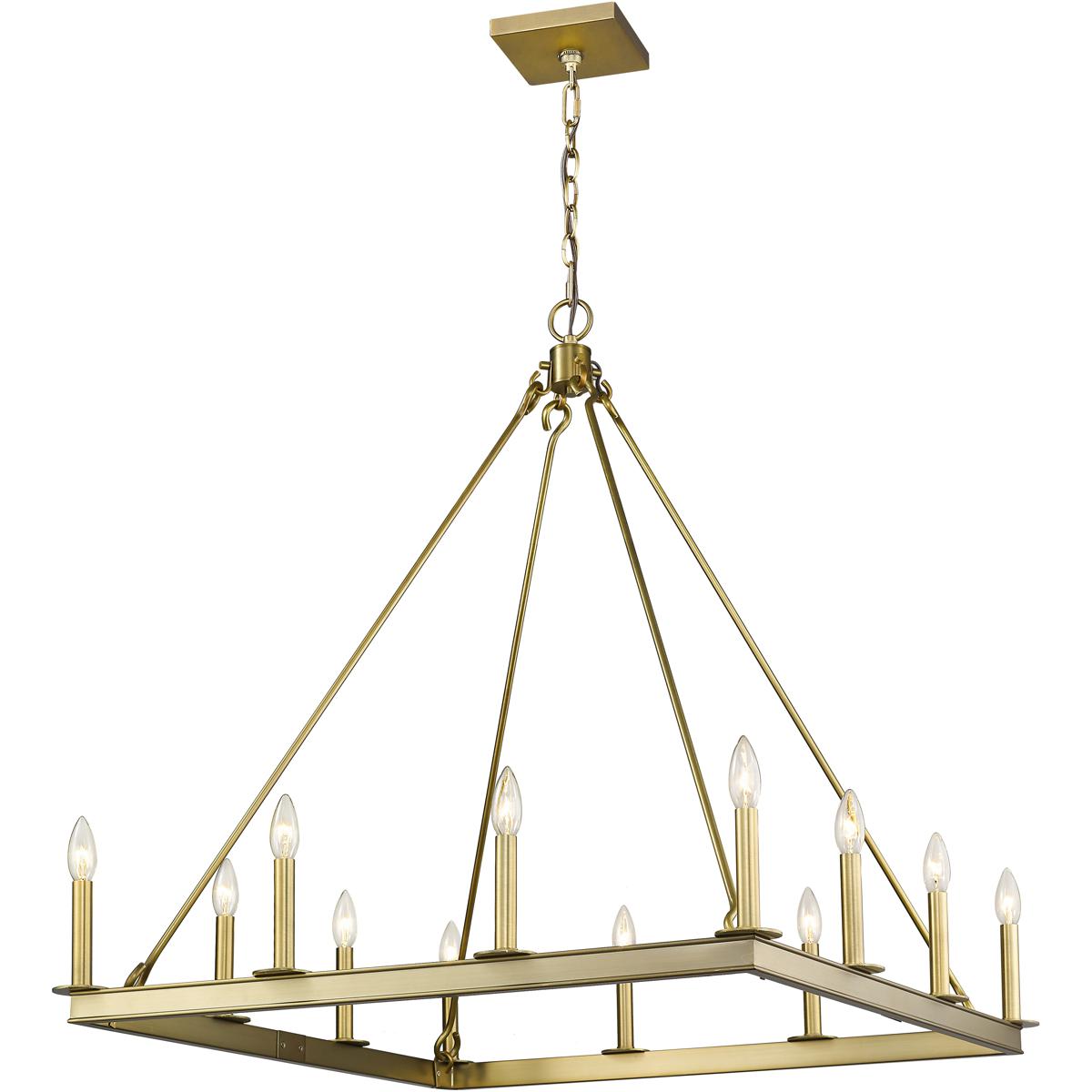 Z-Lite 482S-12OBR Barclay 12 Light 34 inch Olde Brass Chandelier Ceiling Light