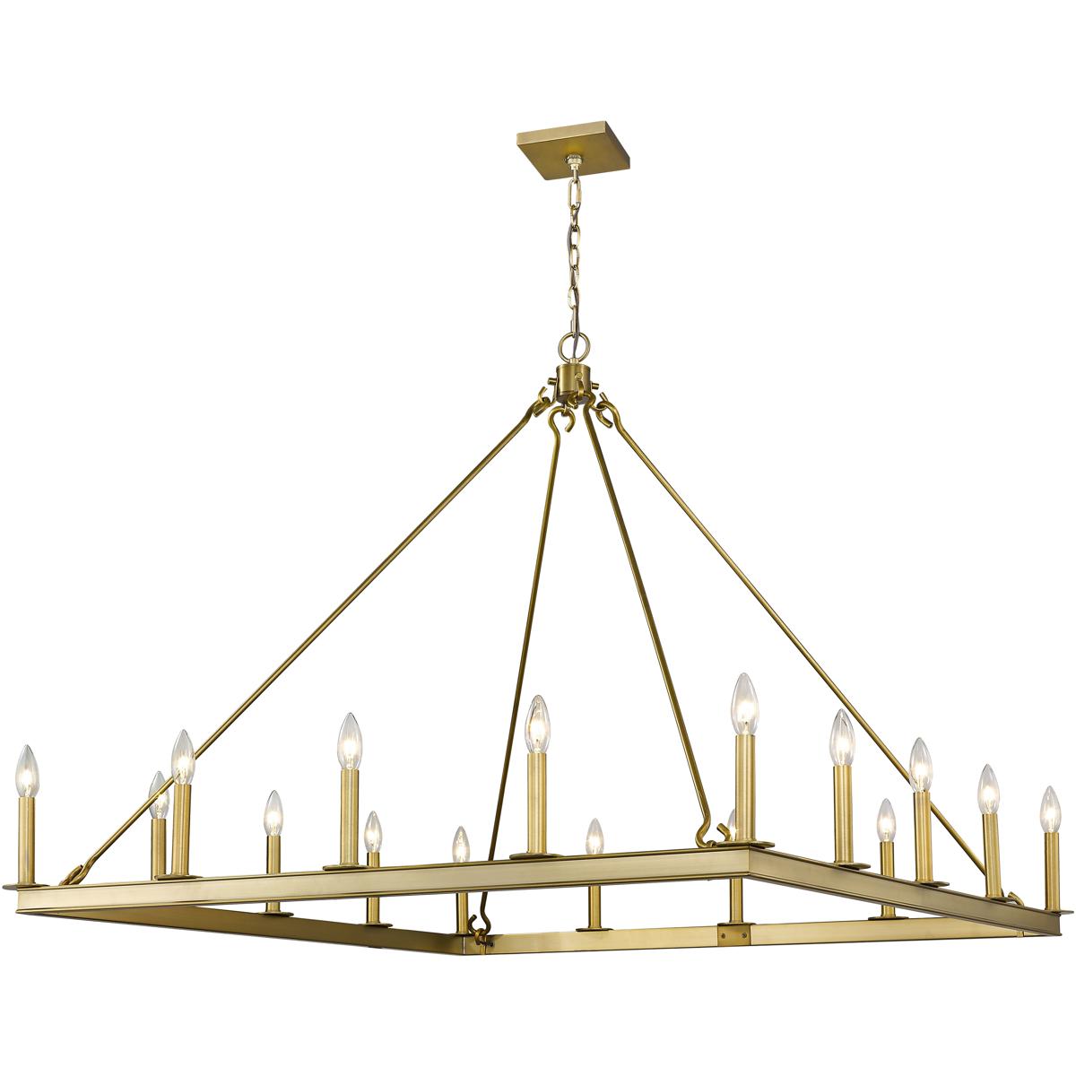 Z-Lite 482S-16OBR Barclay 16 Light 45 inch Olde Brass Chandelier Ceiling Light