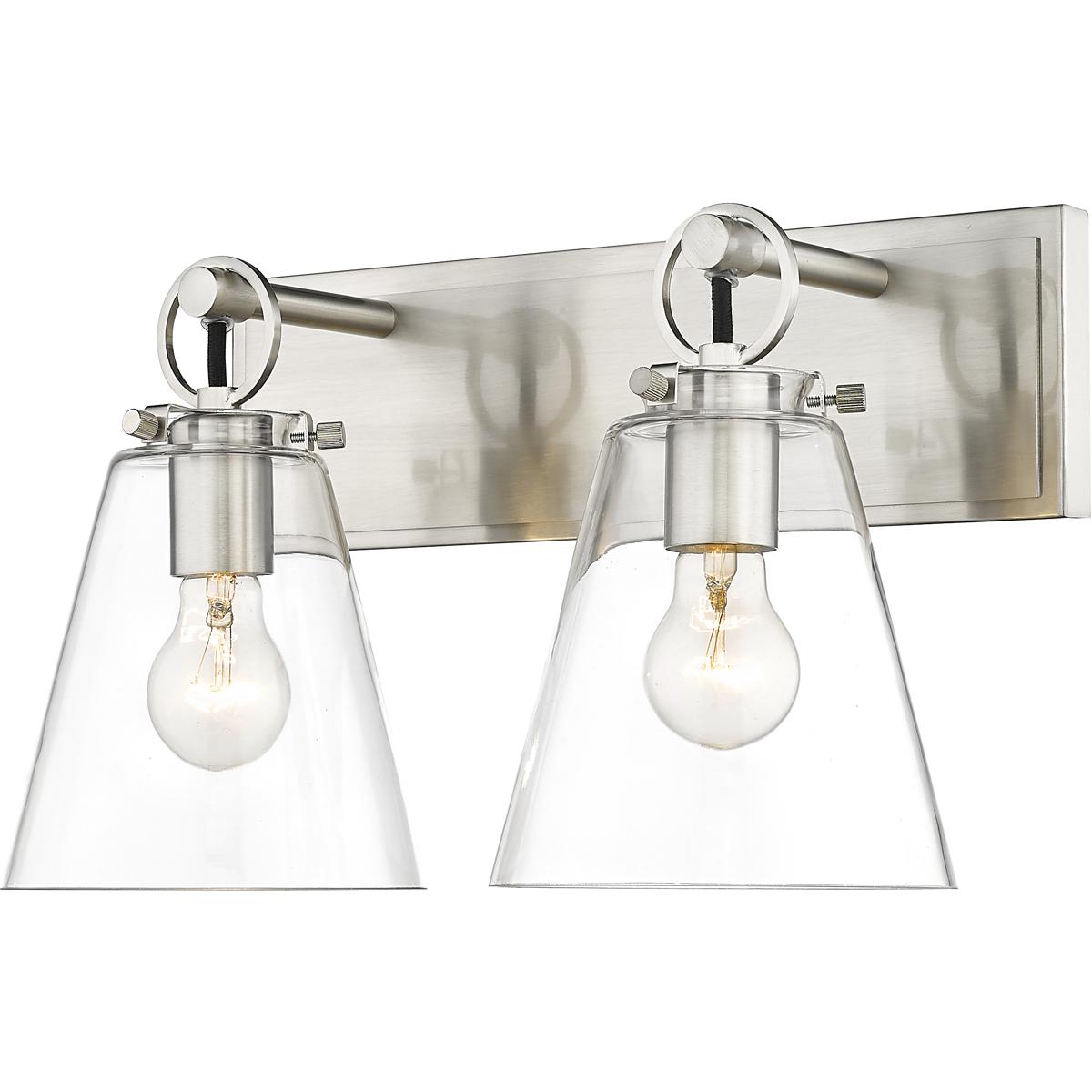 Z-Lite 483-2V-BN Harper 2 Light 15.5 inch Brushed Nickel Vanity Wall Light