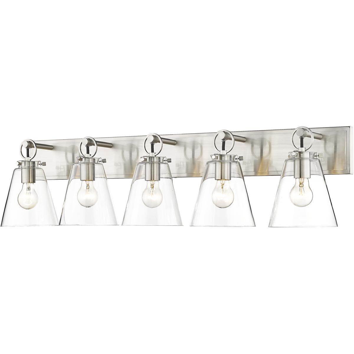 Z-Lite 483-5V-BN Harper 5 Light 39.75 inch Brushed Nickel Vanity Wall Light