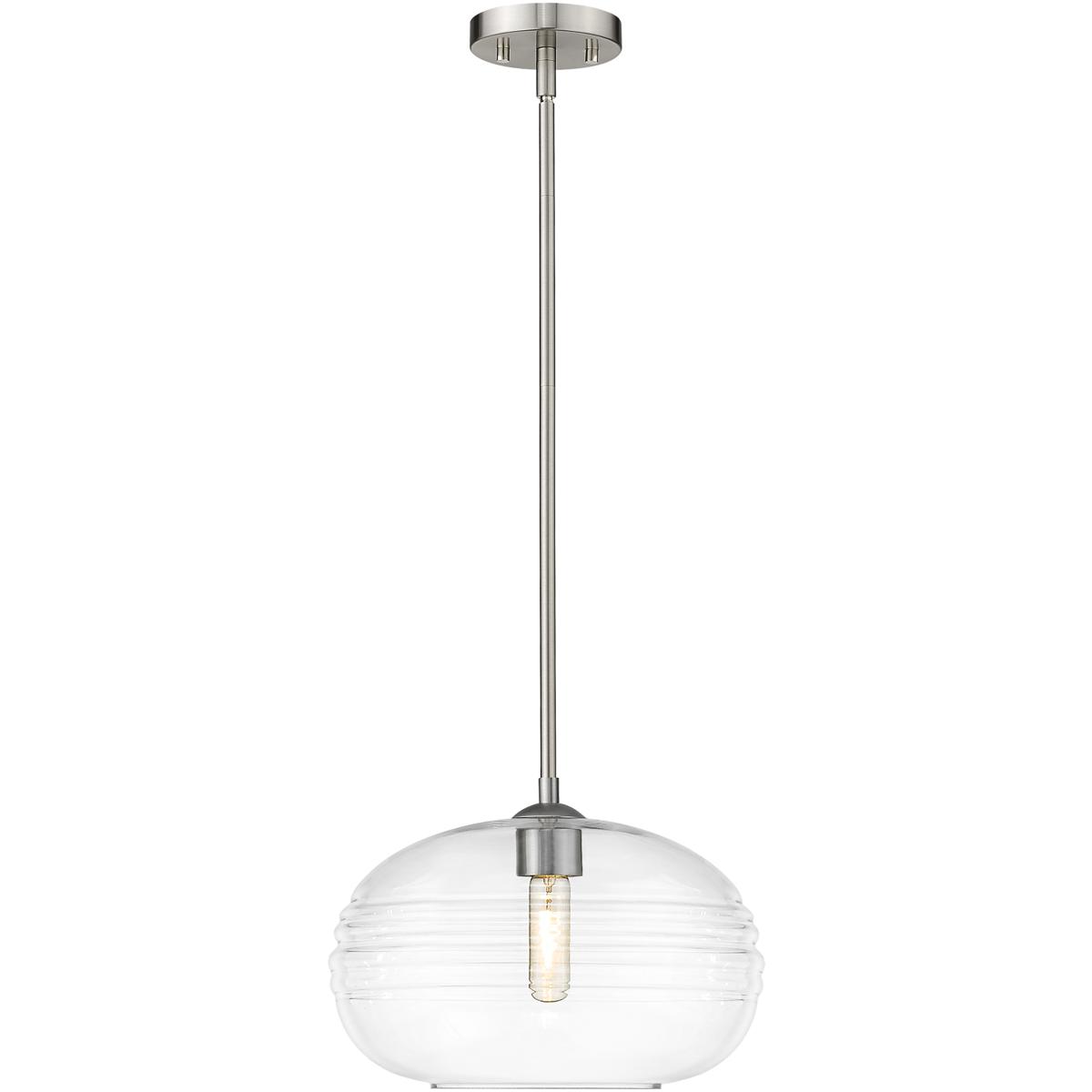 Z-Lite 486P14-BN Harmony 1 Light 14 inch Brushed Nickel Pendant Ceiling Light