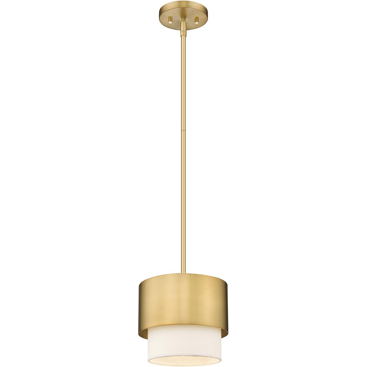 Z-Lite 495P7-MGLD Counterpoint 1 Light 7.25 inch Modern Gold Pendant Ceiling Light