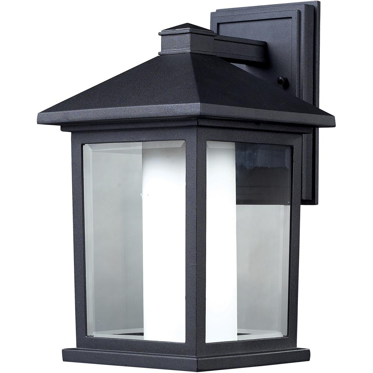 Z-Lite 523M Mesa 1 Light 14 inch Black Outdoor Wall Light