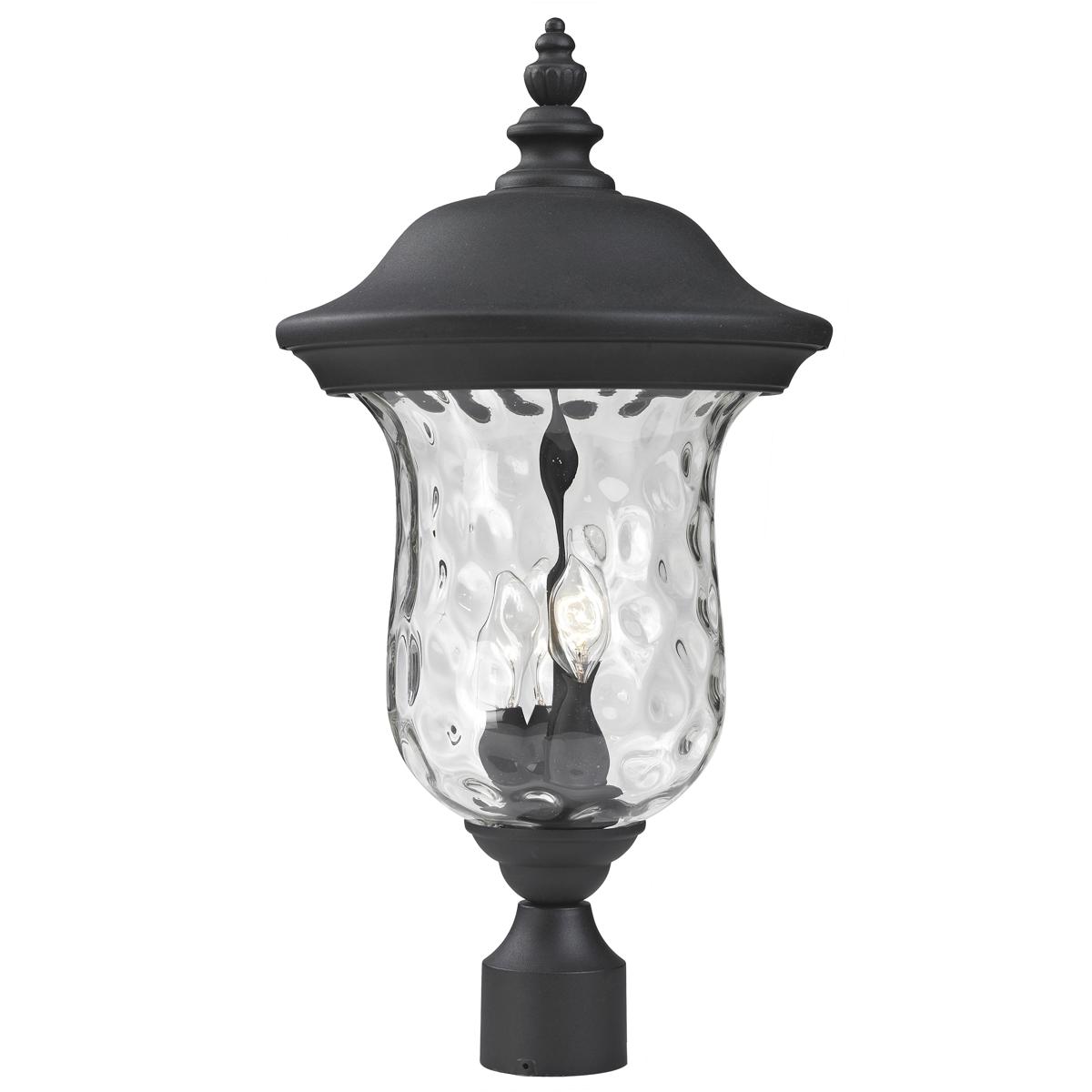Z-Lite 533PHB-BK Armstrong 3 Light 23.5 inch Black Outdoor Post Mount Fixture
