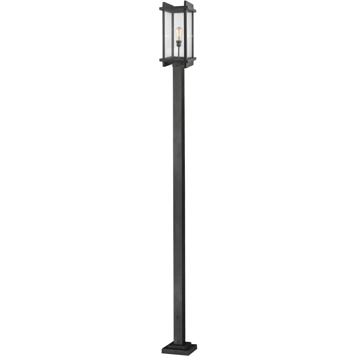 Z-Lite 565PHBS-536P-BK Fallow 1 Light 117.88 inch Black Outdoor Post Mounted Fixture
