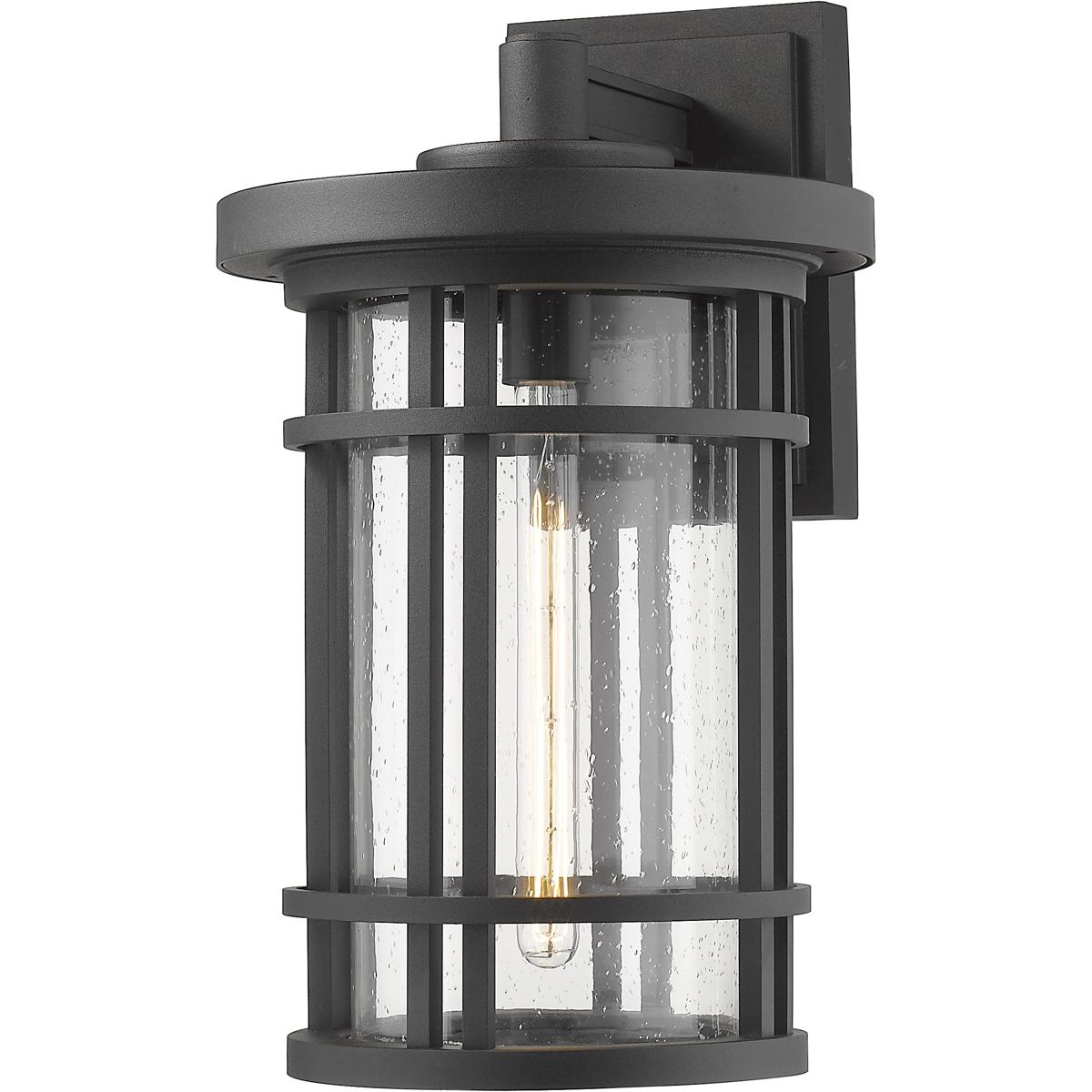 ZLite 570XLBK Jordan 1 Light 20 inch Black Outdoor Wall Light