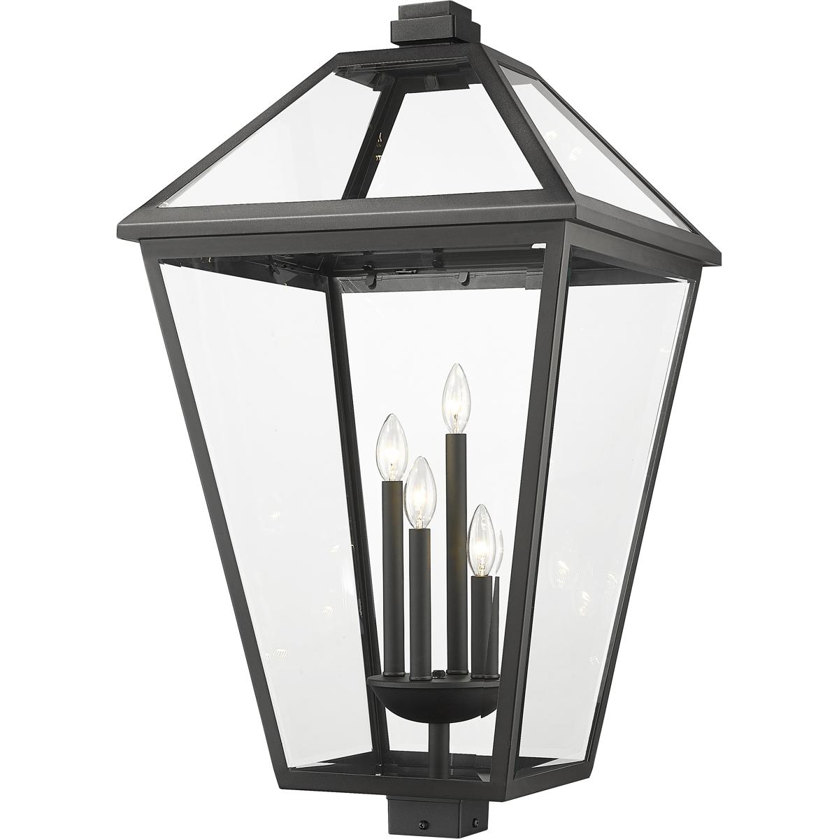Z-Lite 579PHXLXS-BK Talbot 4 Light 33.75 inch Black Outdoor Post Mount Fixture