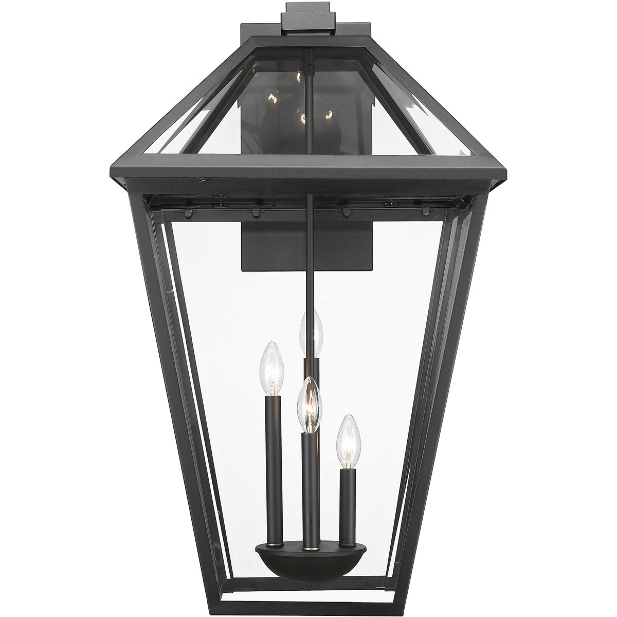 Z-Lite 579XLX-BK Talbot 4 Light 33 inch Black Outdoor Wall Light