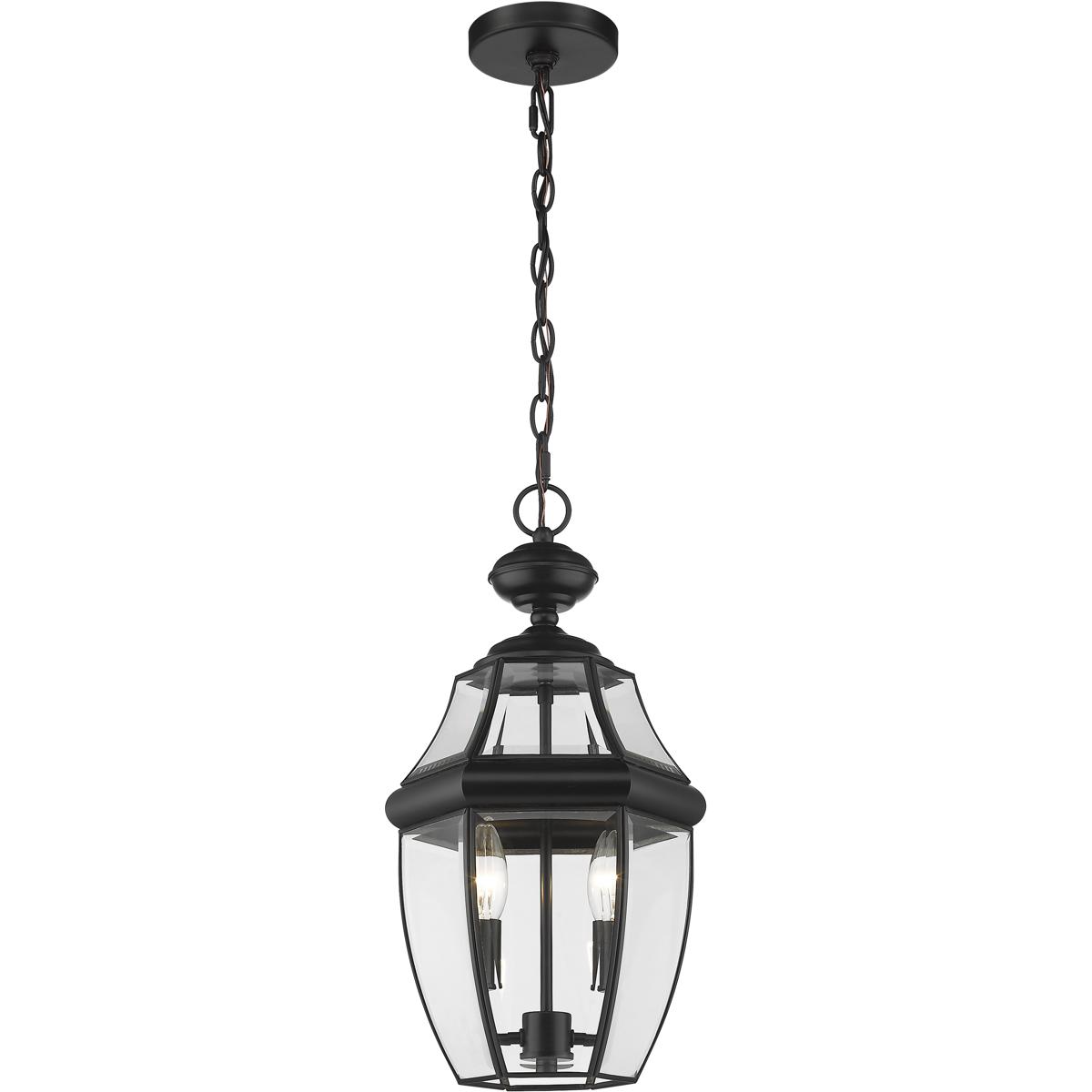Z-Lite 580CHM-BK Westover 2 Light 8.75 inch Black Outdoor Chain Mount Ceiling Fixture