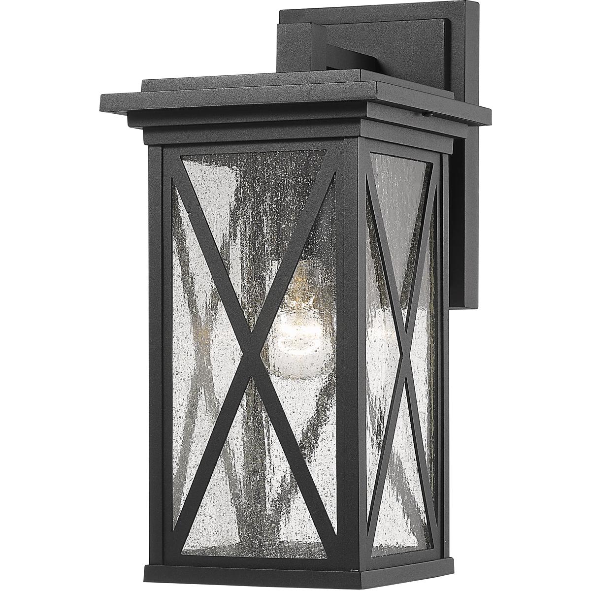 Z-Lite 583M-BK Brookside 1 Light 15.25 inch Black Outdoor Wall Light