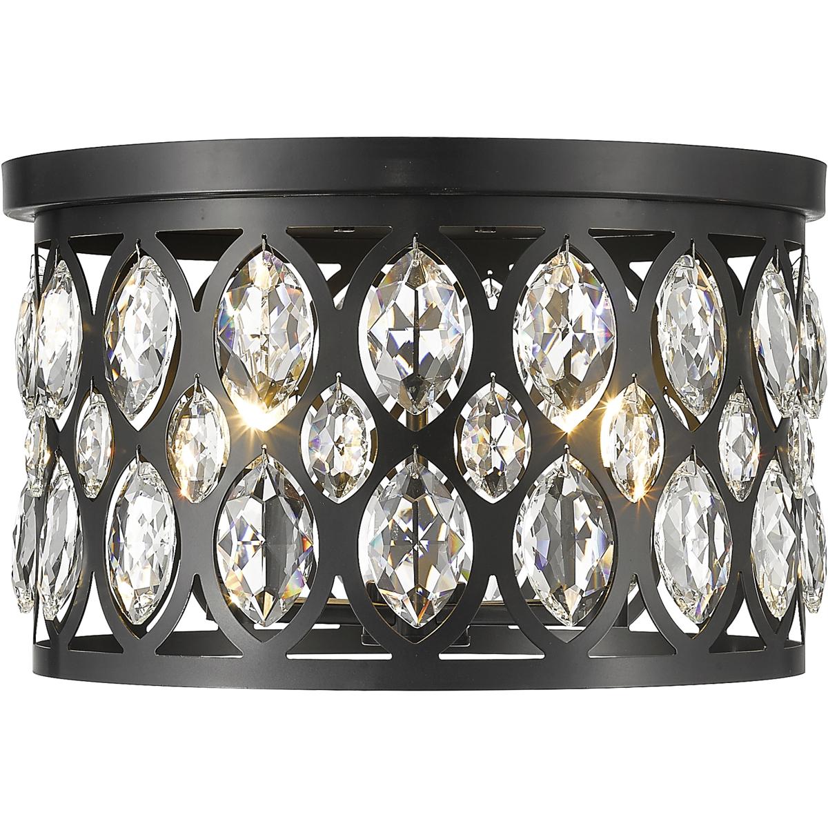 Z-Lite 6010F15MB Dealey 4 Light 14.75 inch Matte Black Flush Mount Ceiling Light