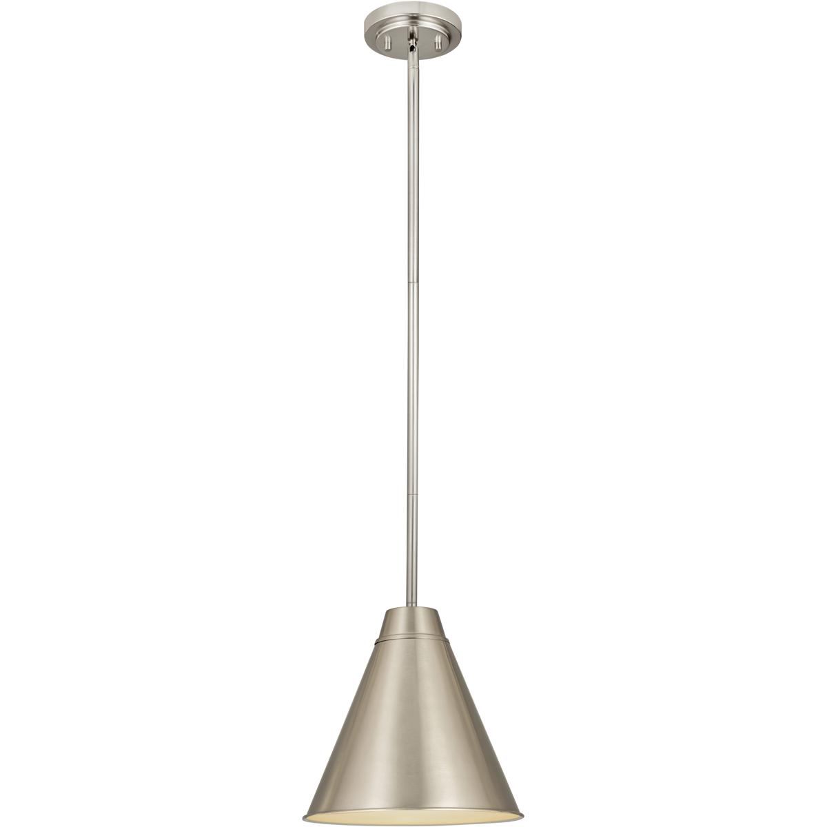 Z-Lite 6011P12-BN Eaton 1 Light 12 inch Brushed Nickel Pendant Ceiling Light