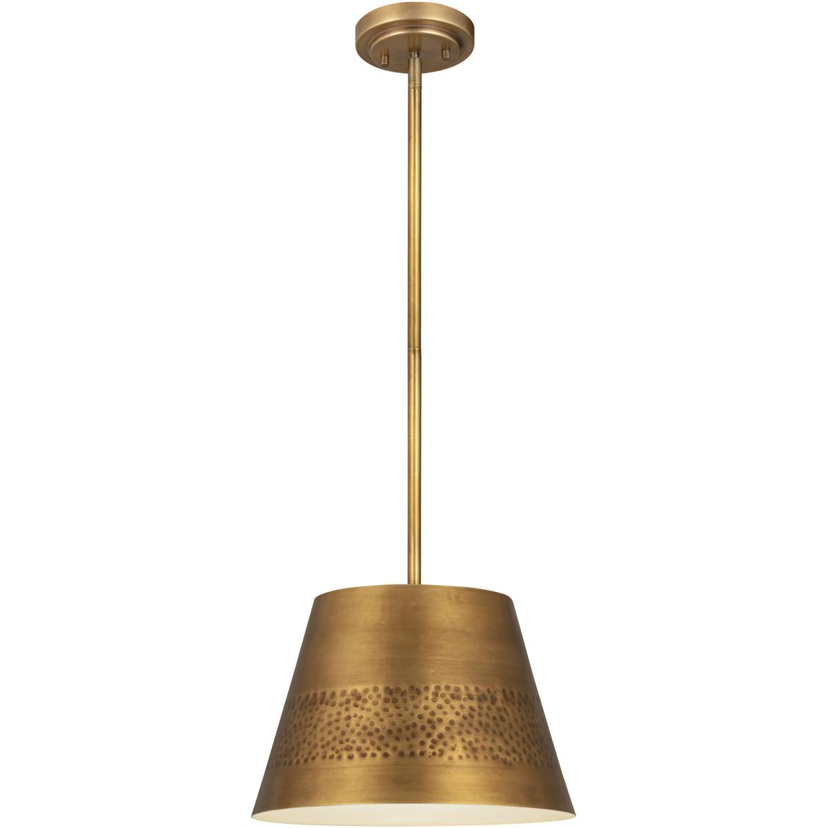 Z-Lite 6013-12RB Maddox 1 Light 12 inch Rubbed Brass Pendant Ceiling Light