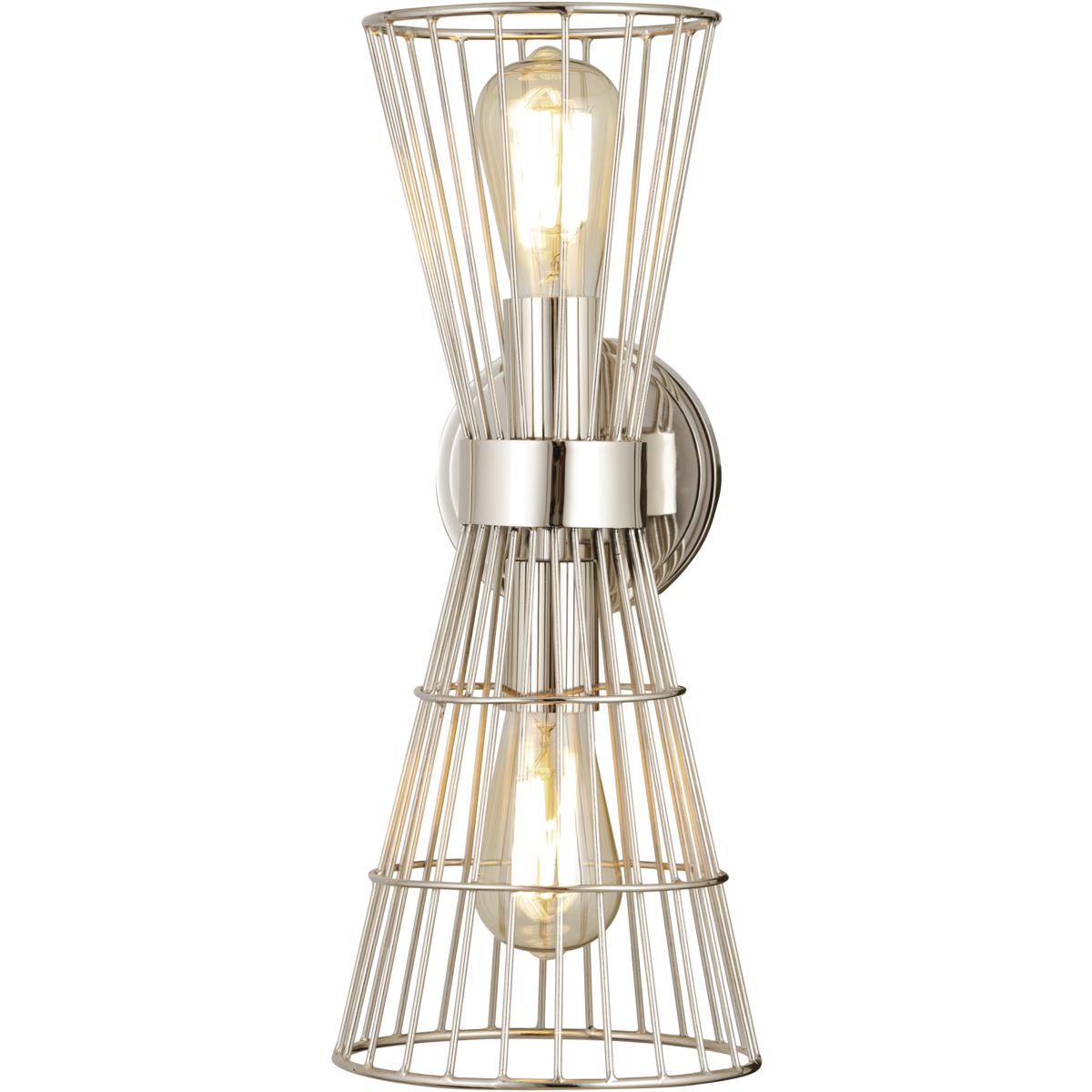 Z-Lite 6015-2S-PN Alito 2 Light 7 inch Polished Nickel Wall Sconce Wall Light