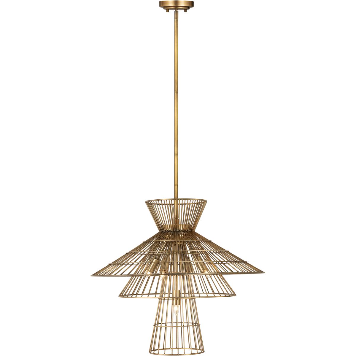Z-Lite 6015-6RB Alito 6 Light 25 inch Rubbed Brass Chandelier Ceiling Light