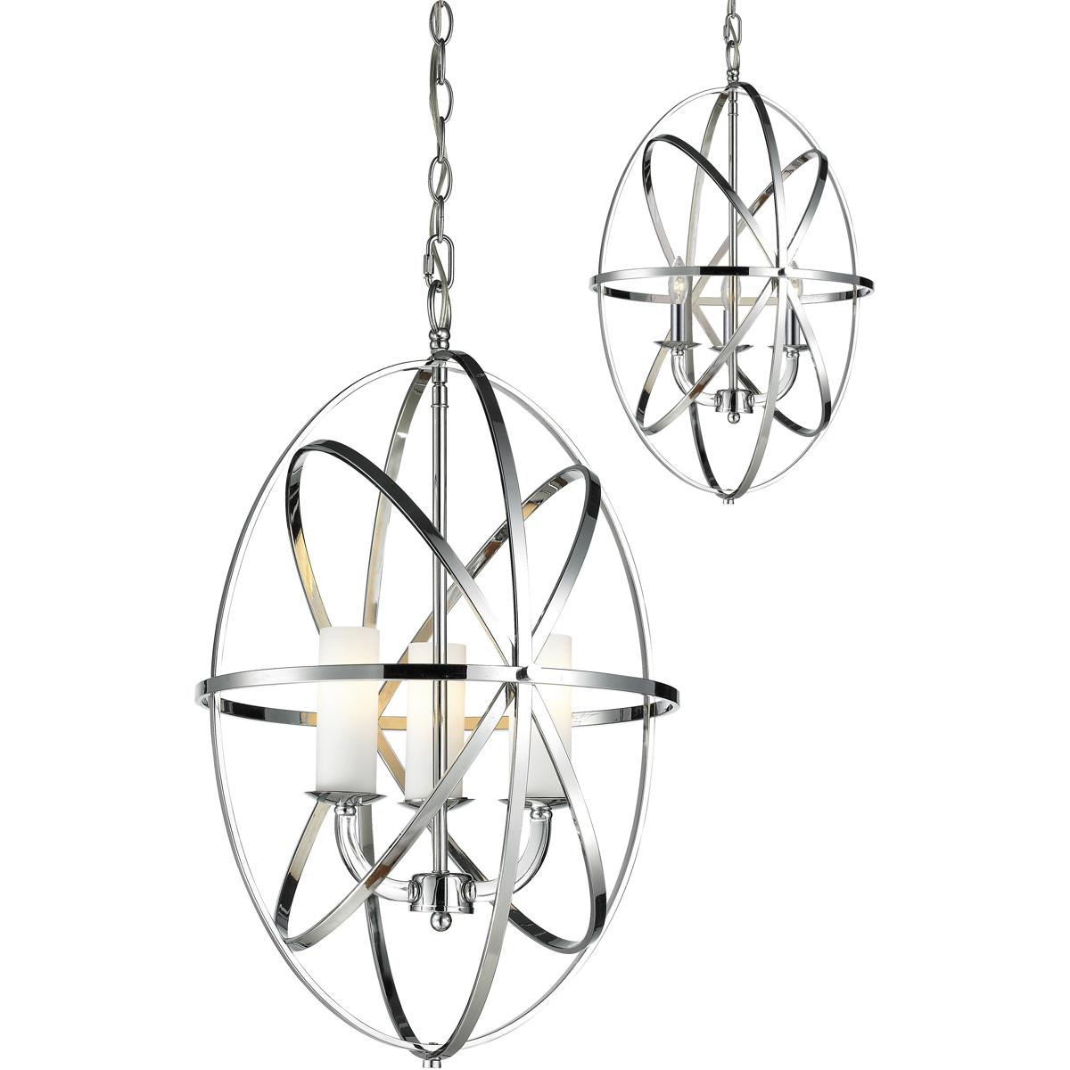 Z-Lite 6027-3S-CH Aranya 3 Light 16 inch Chrome Chandelier Ceiling Light