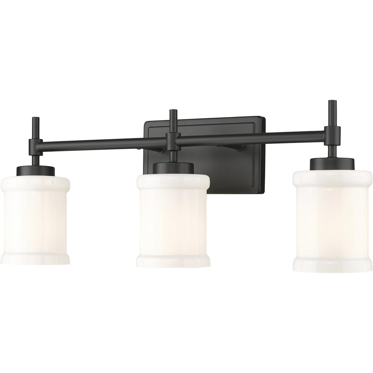 Z-Lite 622-3V-MB Cadoc 3 Light 23.5 inch Matte Black Bath Vanity Light Wall Light