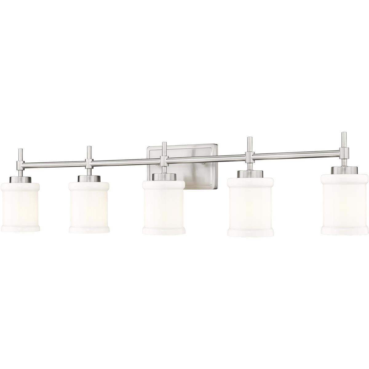 Lighting New York R-622-5V-BN Z-Lite Cadoc 5 Light 40.5 inch Brushed Nickel Bath Vanity Light Wall Light 622-5V-BN - Open Box