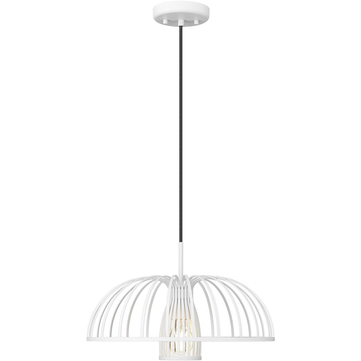 Z-Lite 623P16-TXWH Valencia 1 Light 16 inch Texture White Pendant Ceiling Light in Textured White